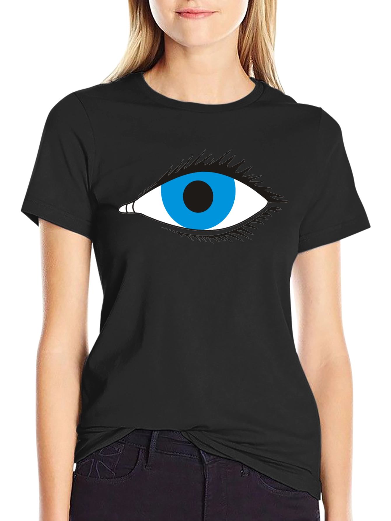 Eye Graphic Black T-Shirt - Stylish & Unique