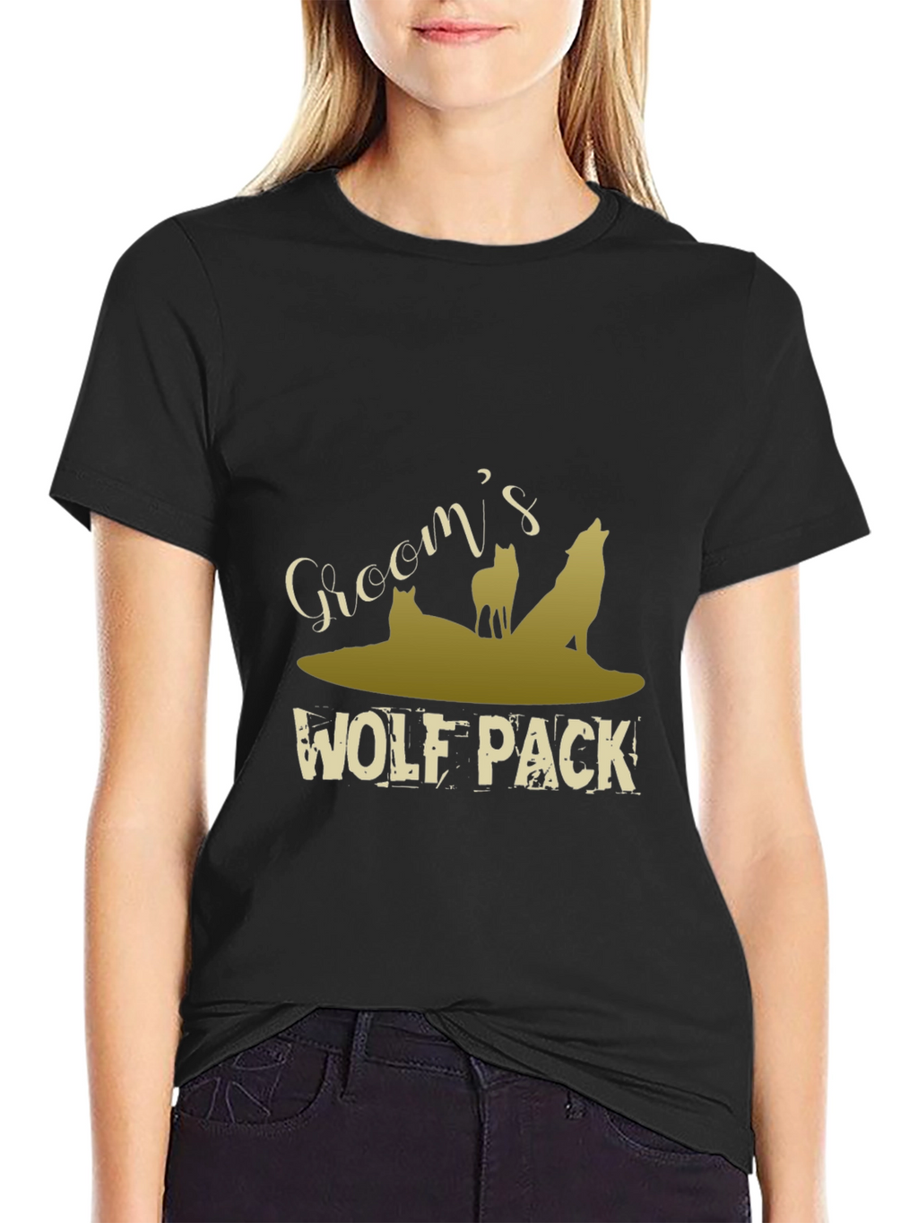 Grooms Wolf Pack Graphic T-Shirt