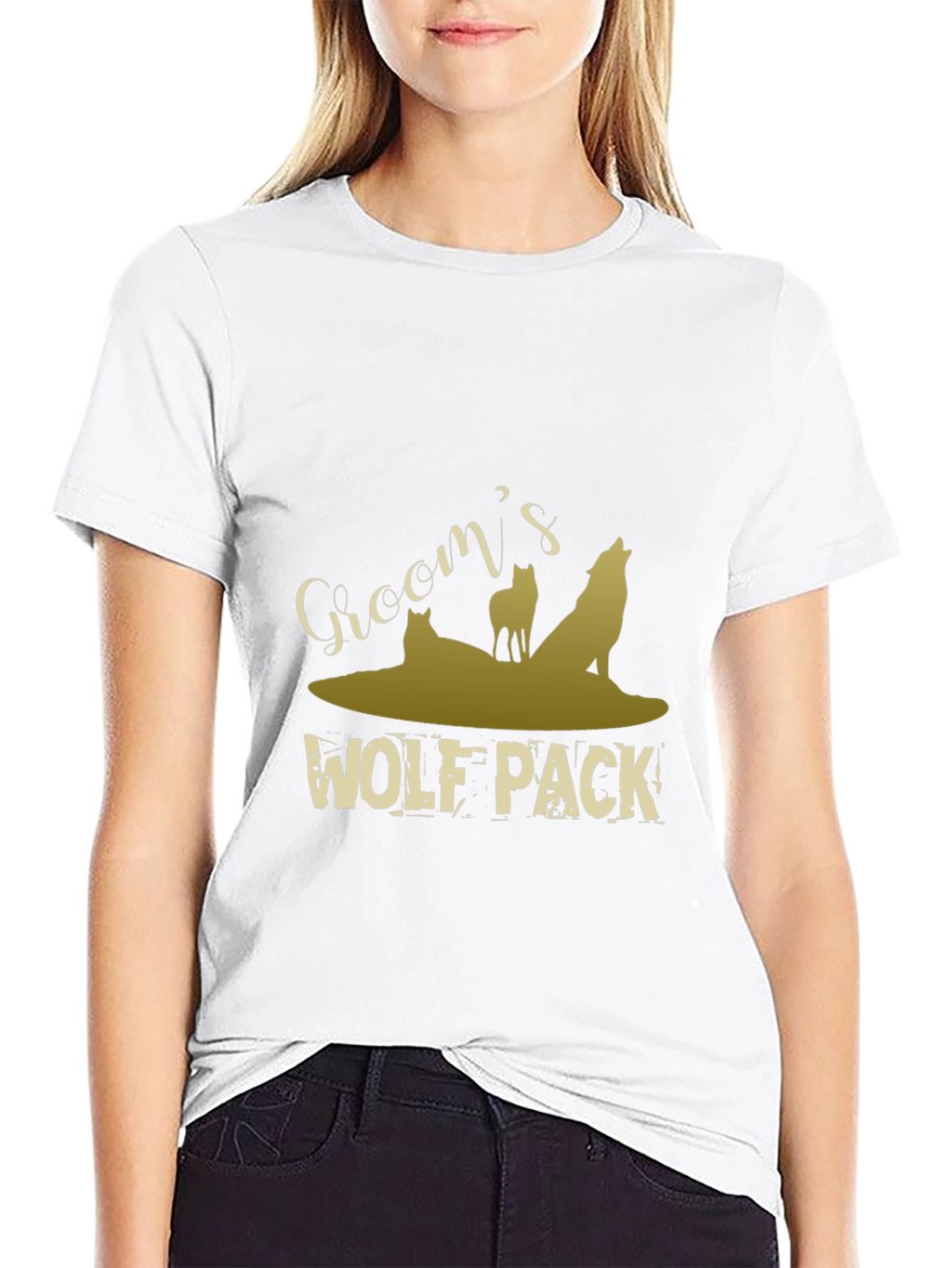 Grooms Wolf Pack Graphic T-Shirt