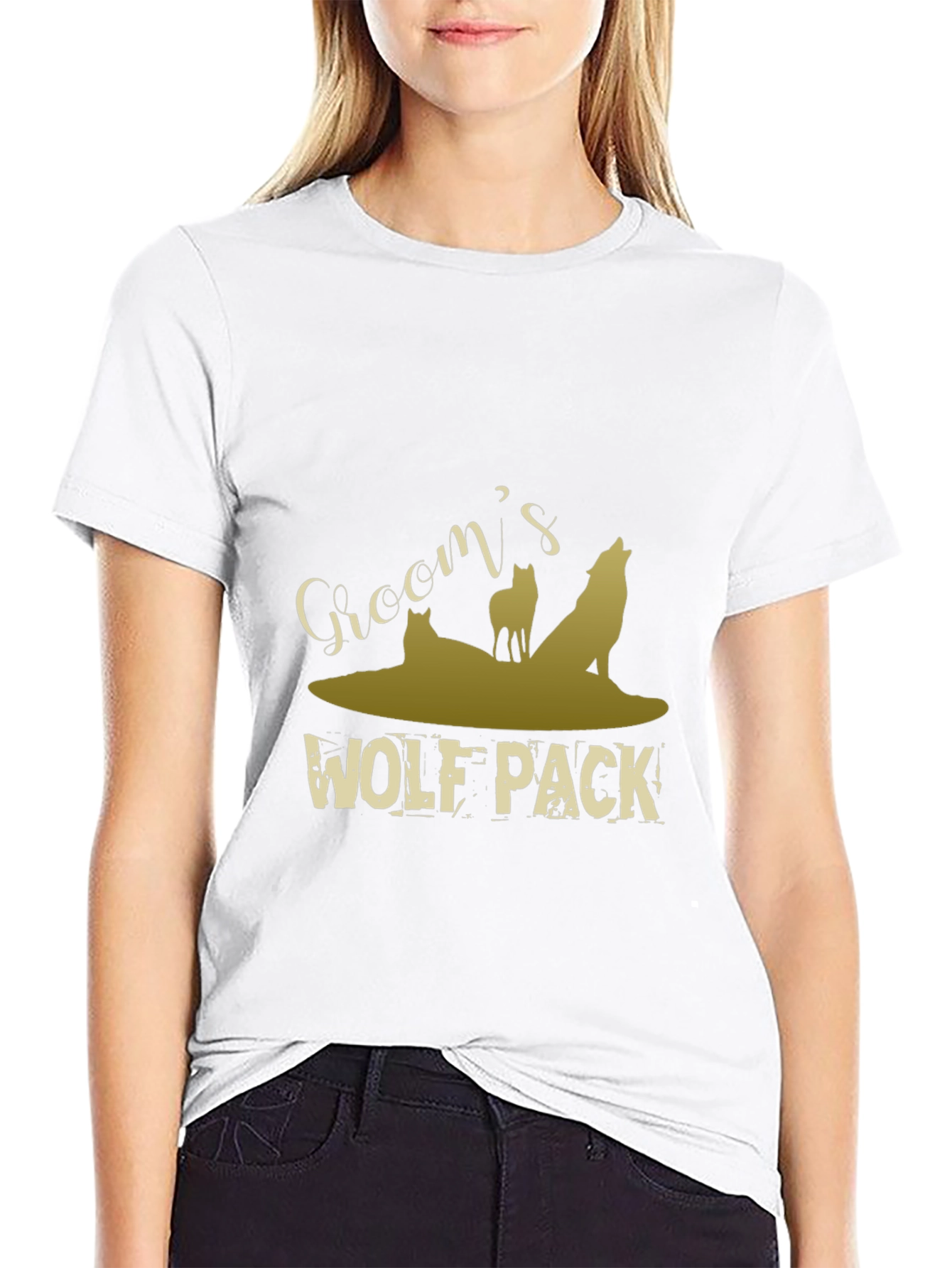 Grooms Wolf Pack Graphic T-Shirt