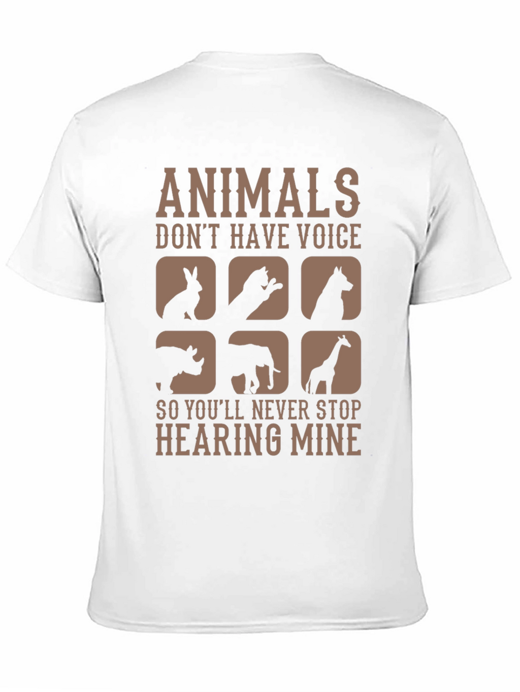 Animals Dont Have Voice Graphic Tee