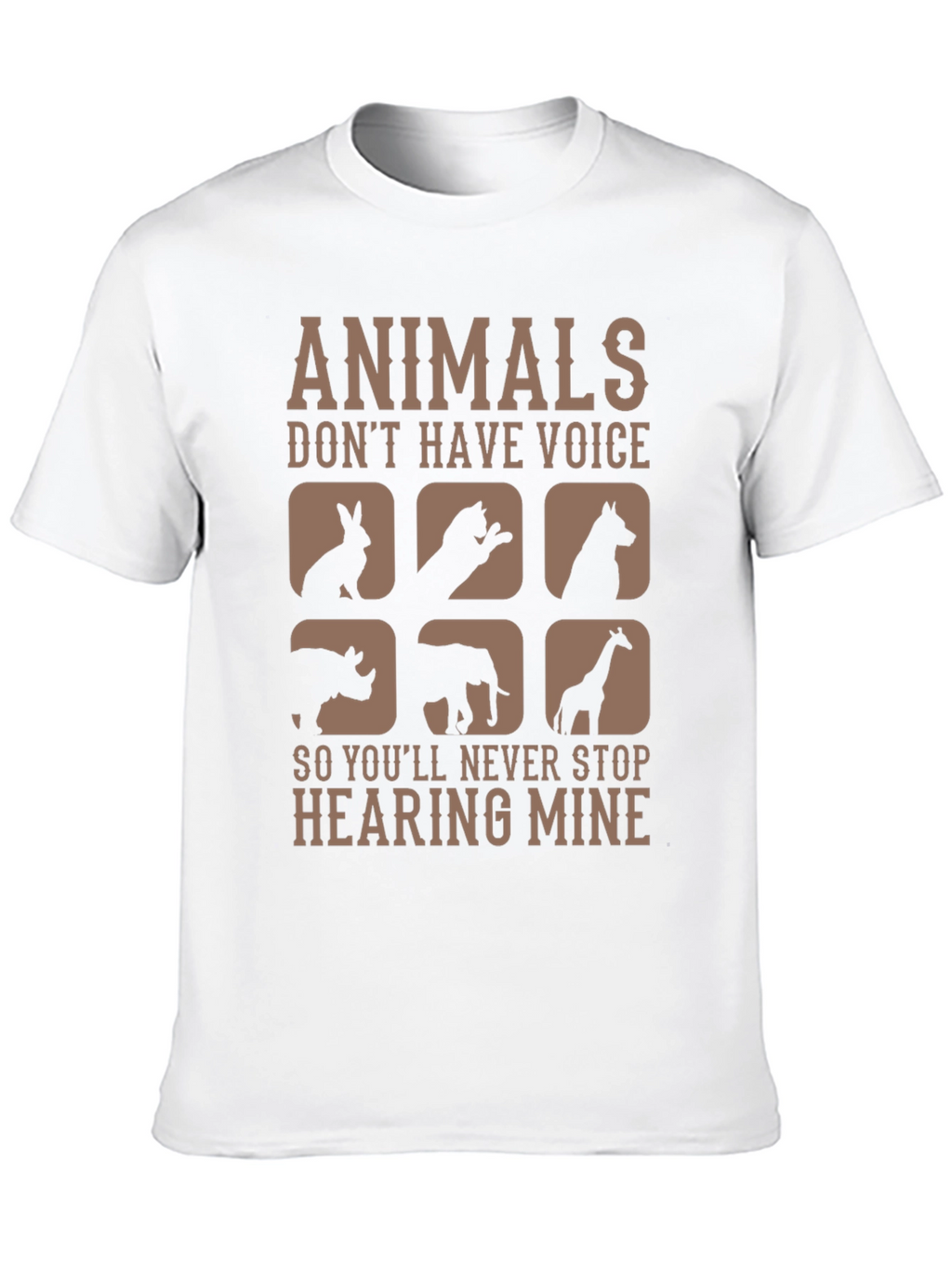 Animals Dont Have Voice Graphic Tee