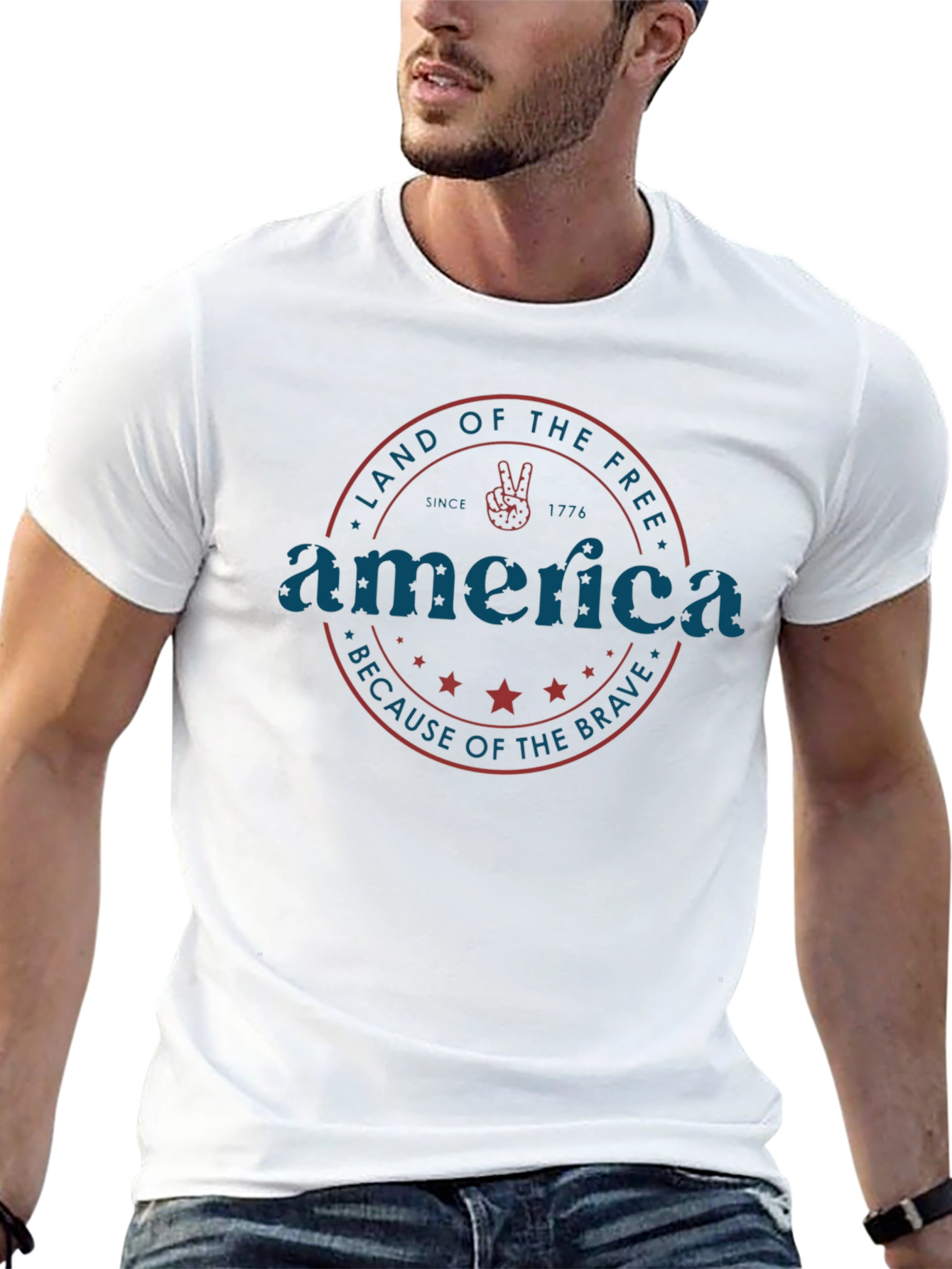 America Land of the Free Graphic Tee