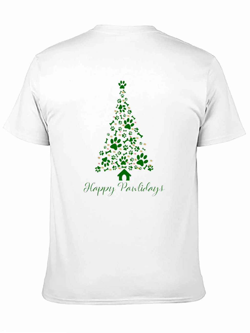 Happy Pawlidays Christmas Tree T-Shirt