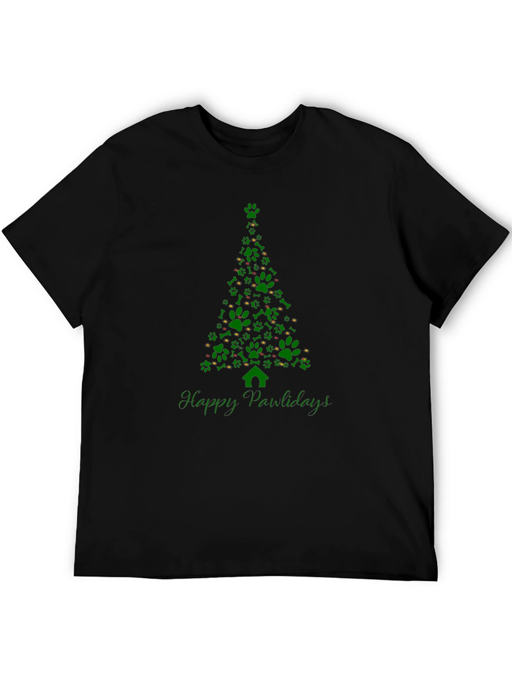 Happy Pawlidays Christmas Tree T-Shirt