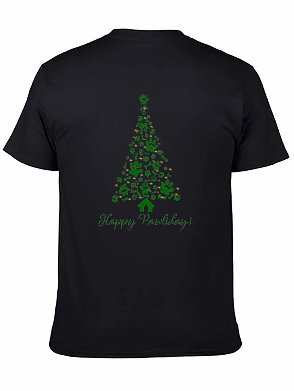 Happy Pawlidays Christmas Tree T-Shirt
