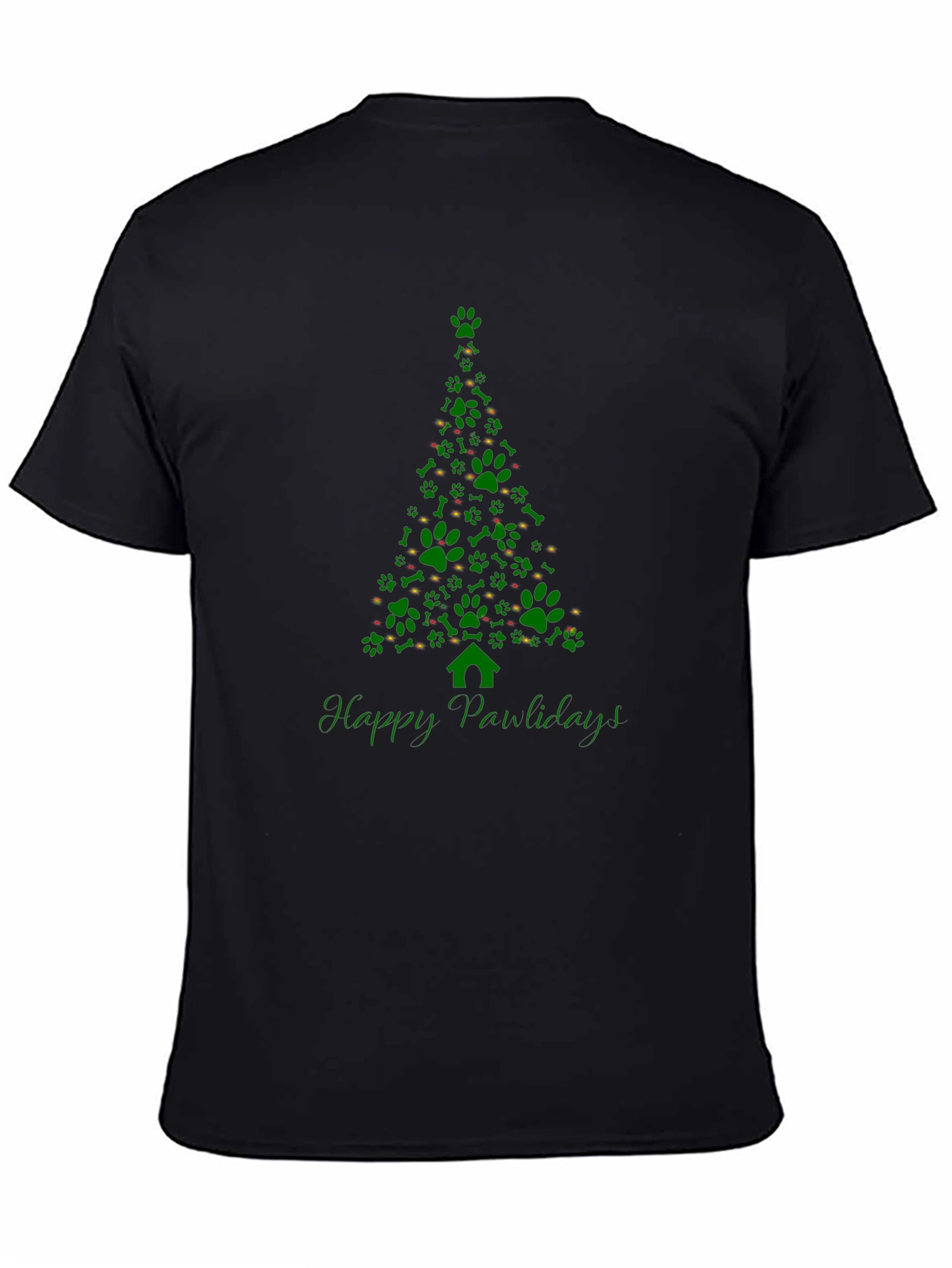 Happy Pawlidays Christmas Tree T-Shirt