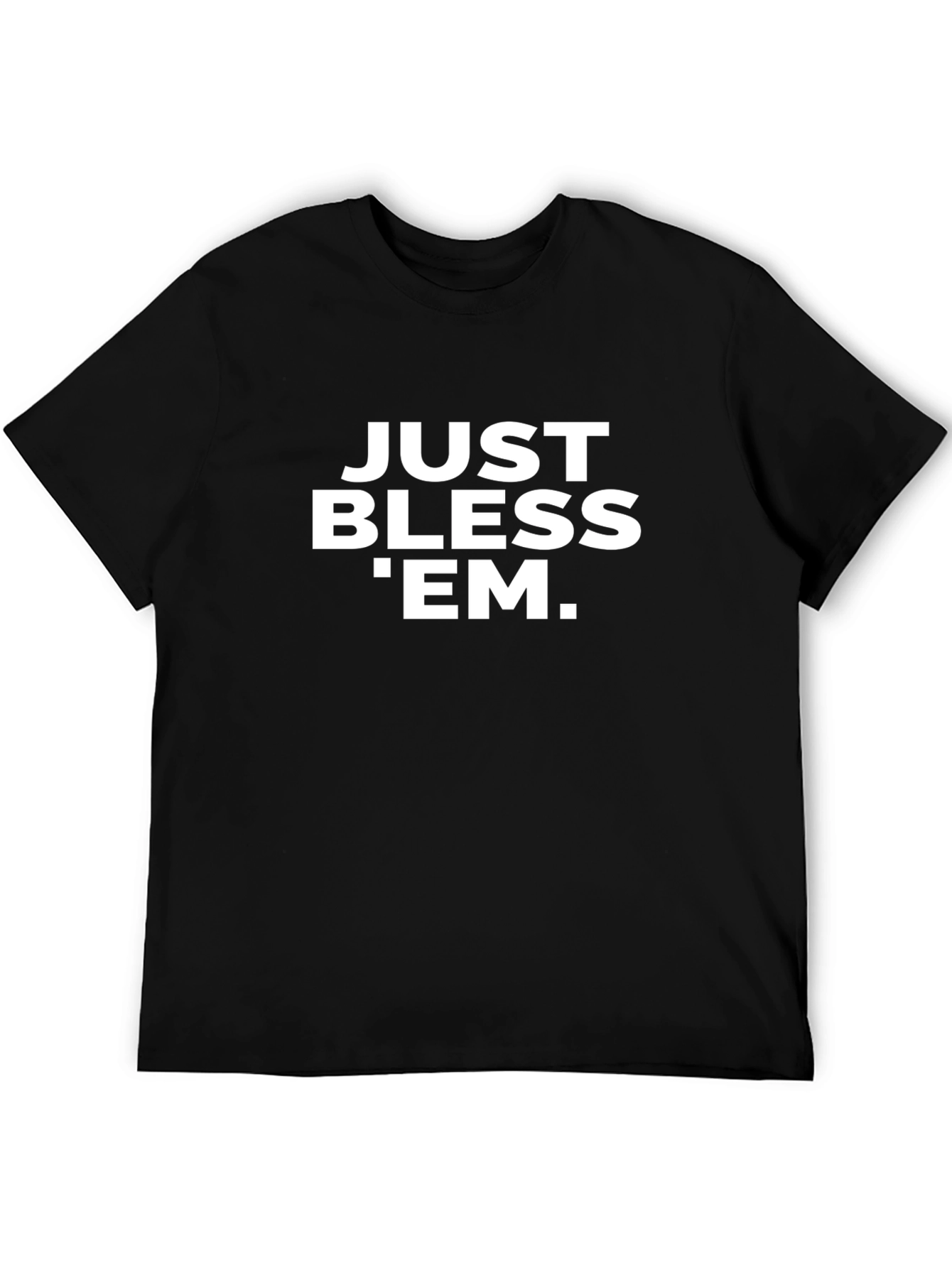 Just Bless Em Graphic Tee - Black