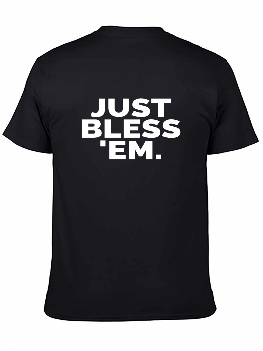 Just Bless Em Graphic Tee - Black