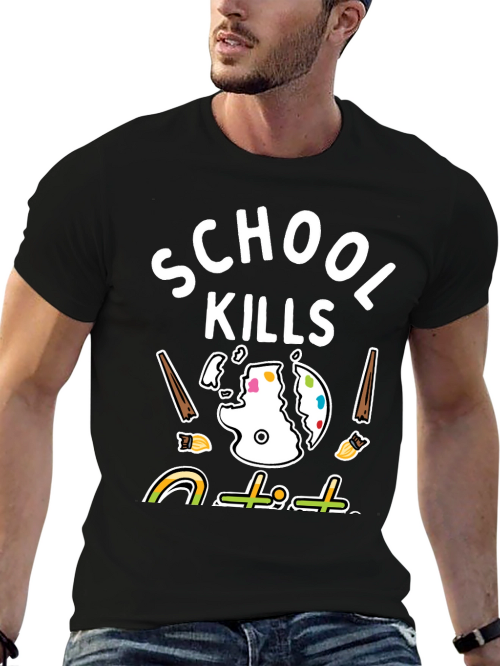 School Kills T-Shirt - Artistic Graphic Tee