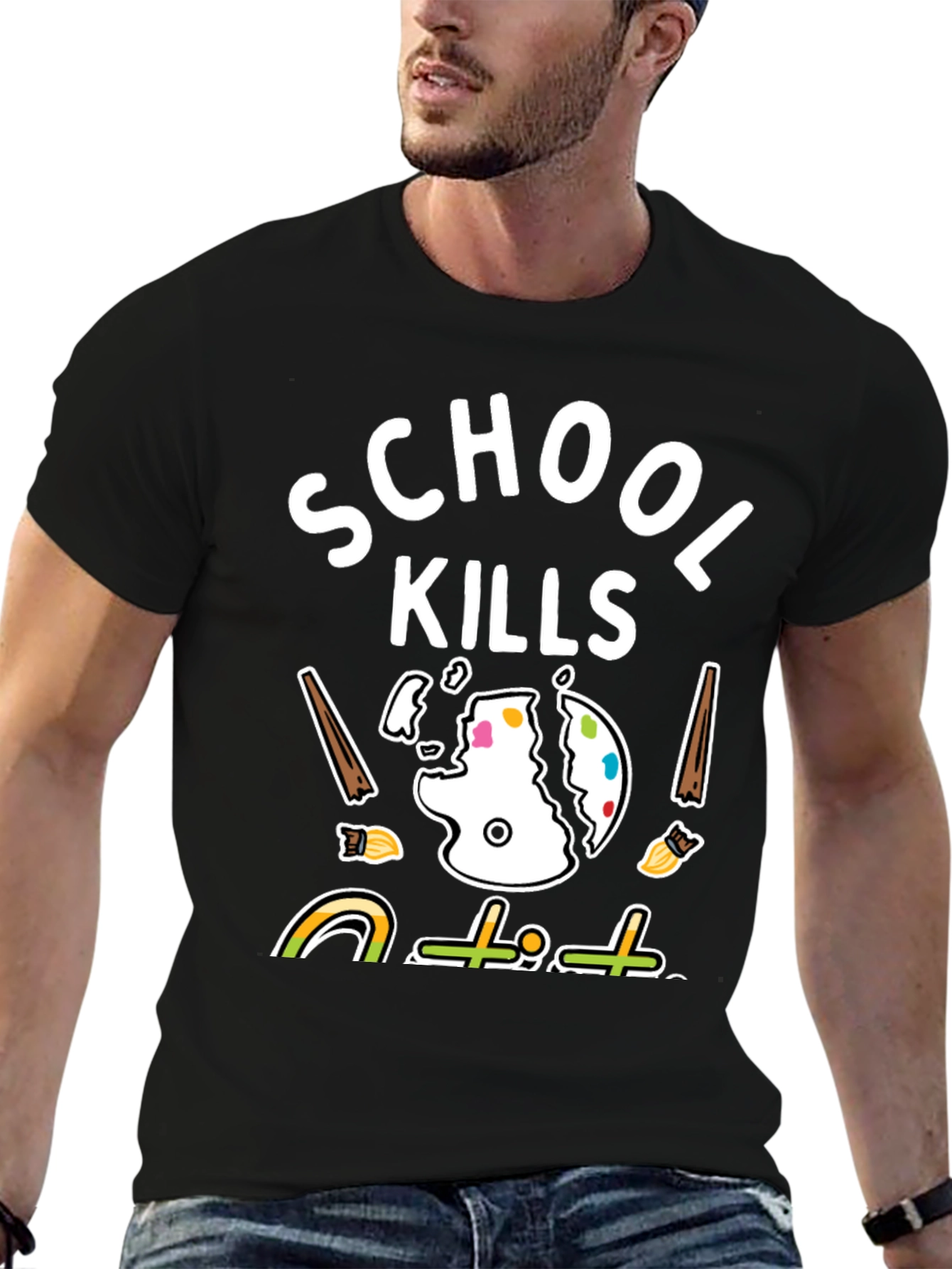 School Kills T-Shirt - Artistic Graphic Tee