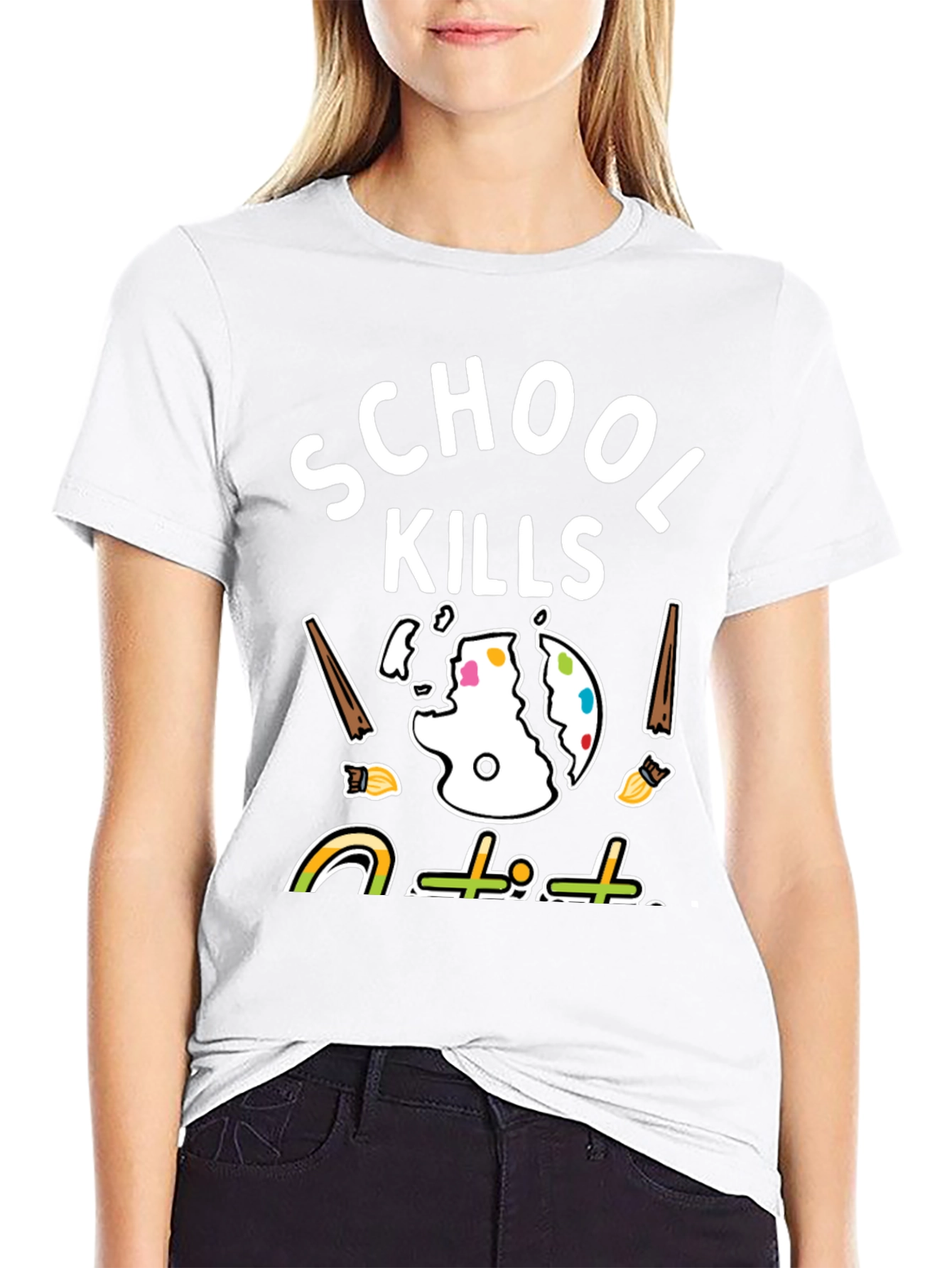 School Kills T-Shirt - Artistic Graphic Tee