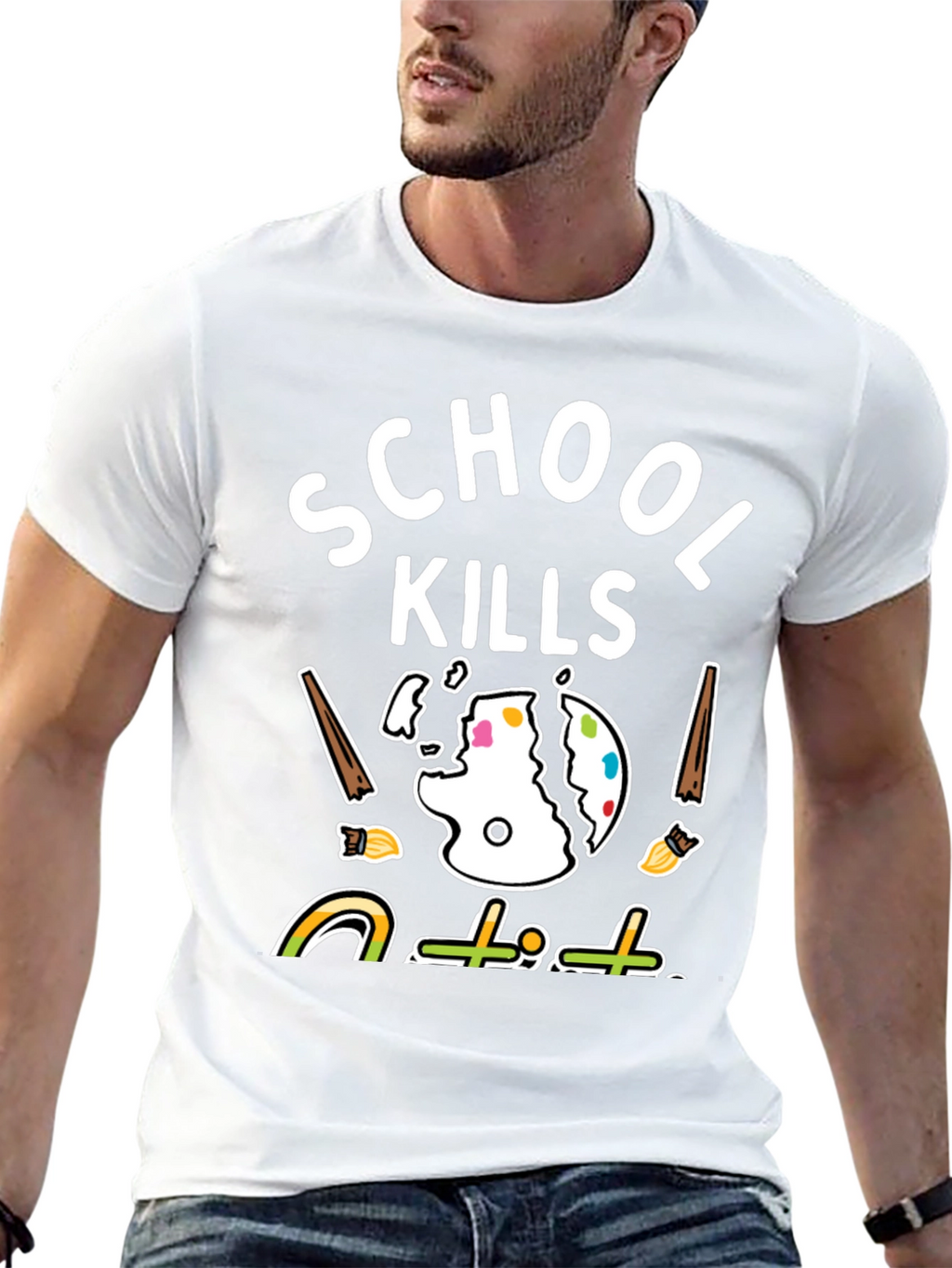 School Kills T-Shirt - Artistic Graphic Tee