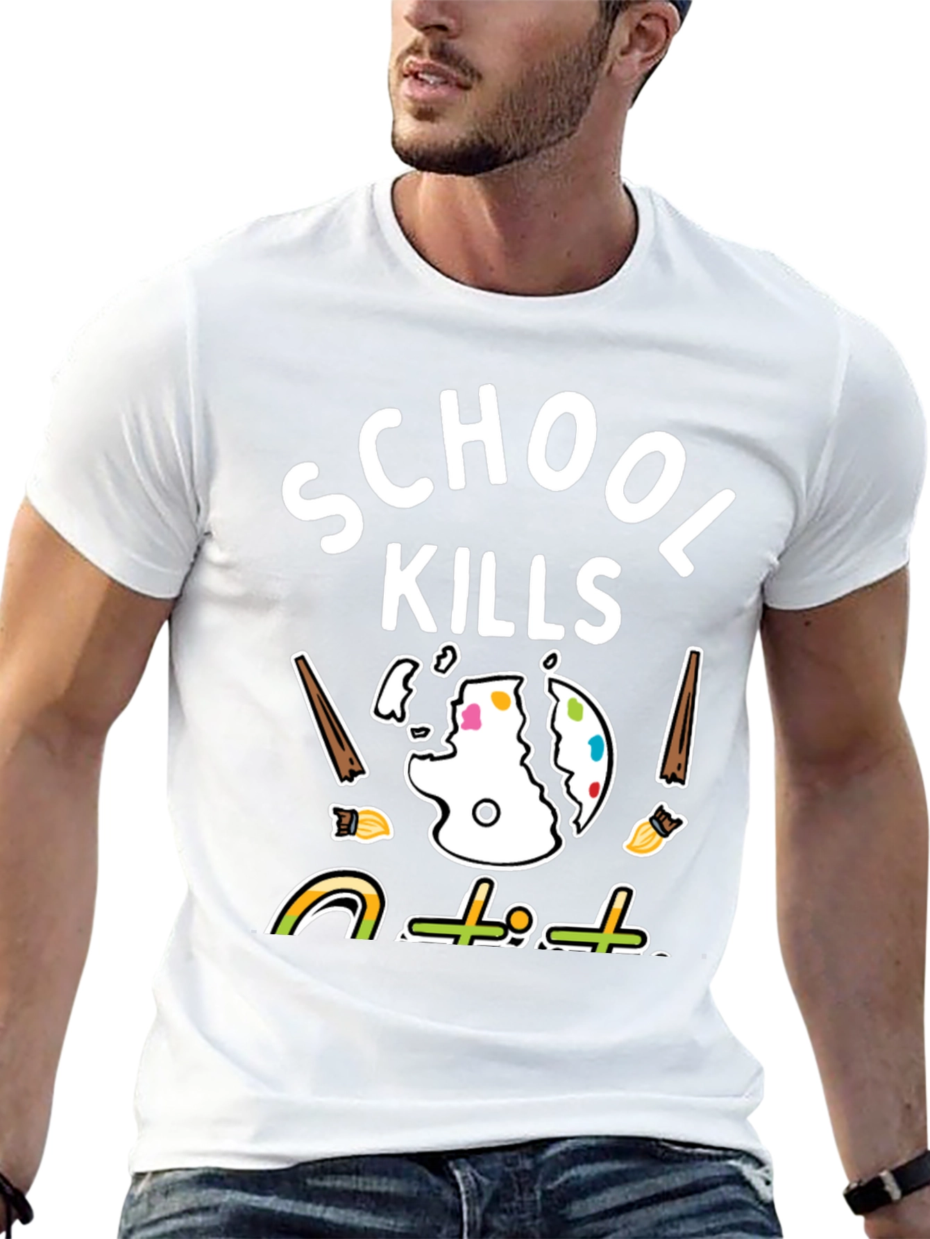 School Kills T-Shirt - Artistic Graphic Tee