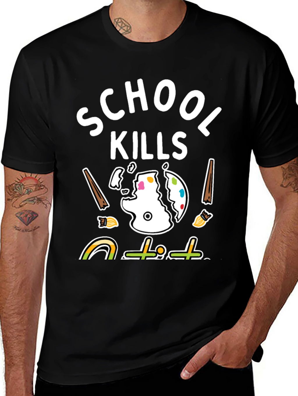 School Kills T-Shirt - Artistic Graphic Tee