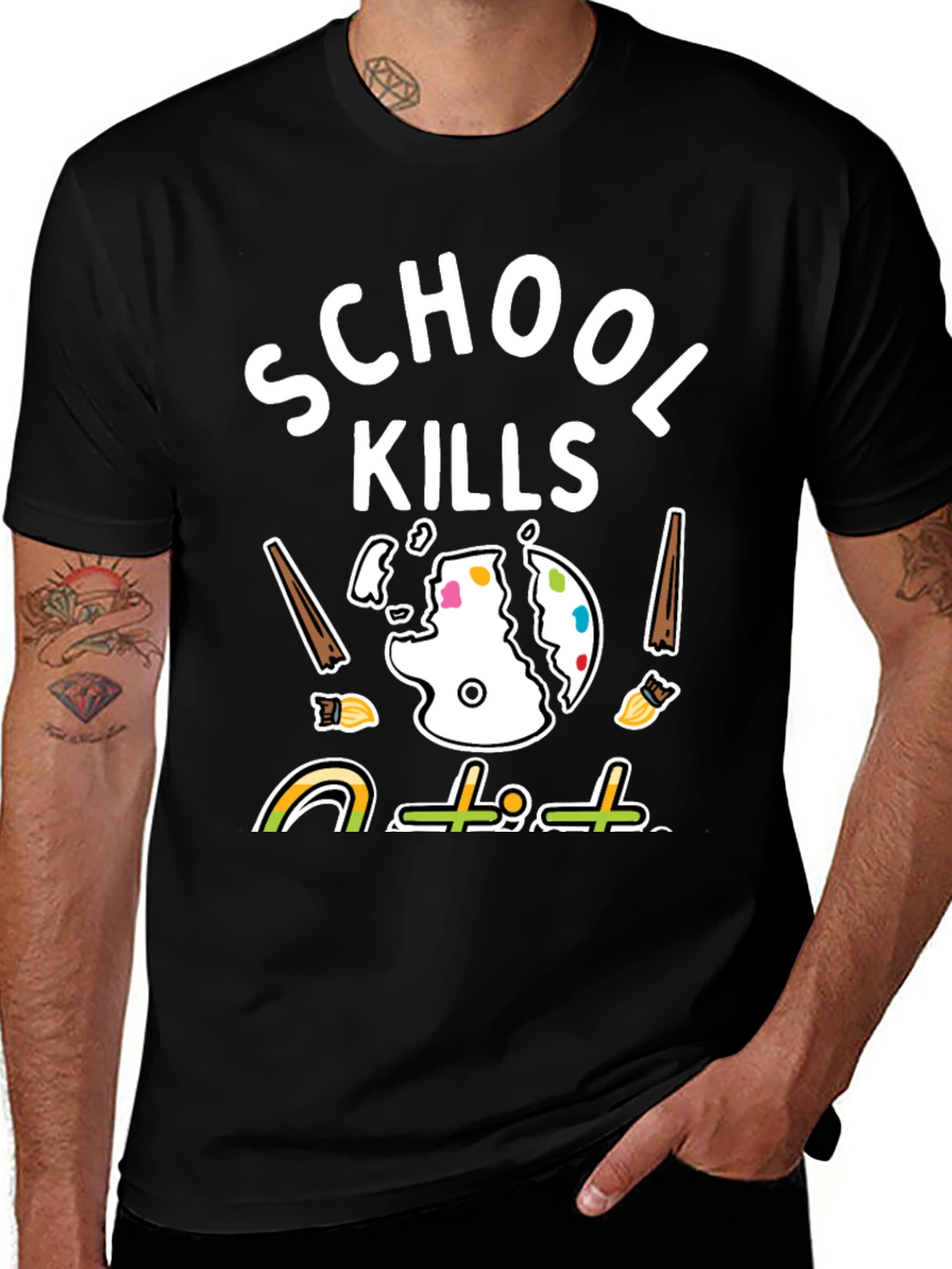School Kills T-Shirt - Artistic Graphic Tee