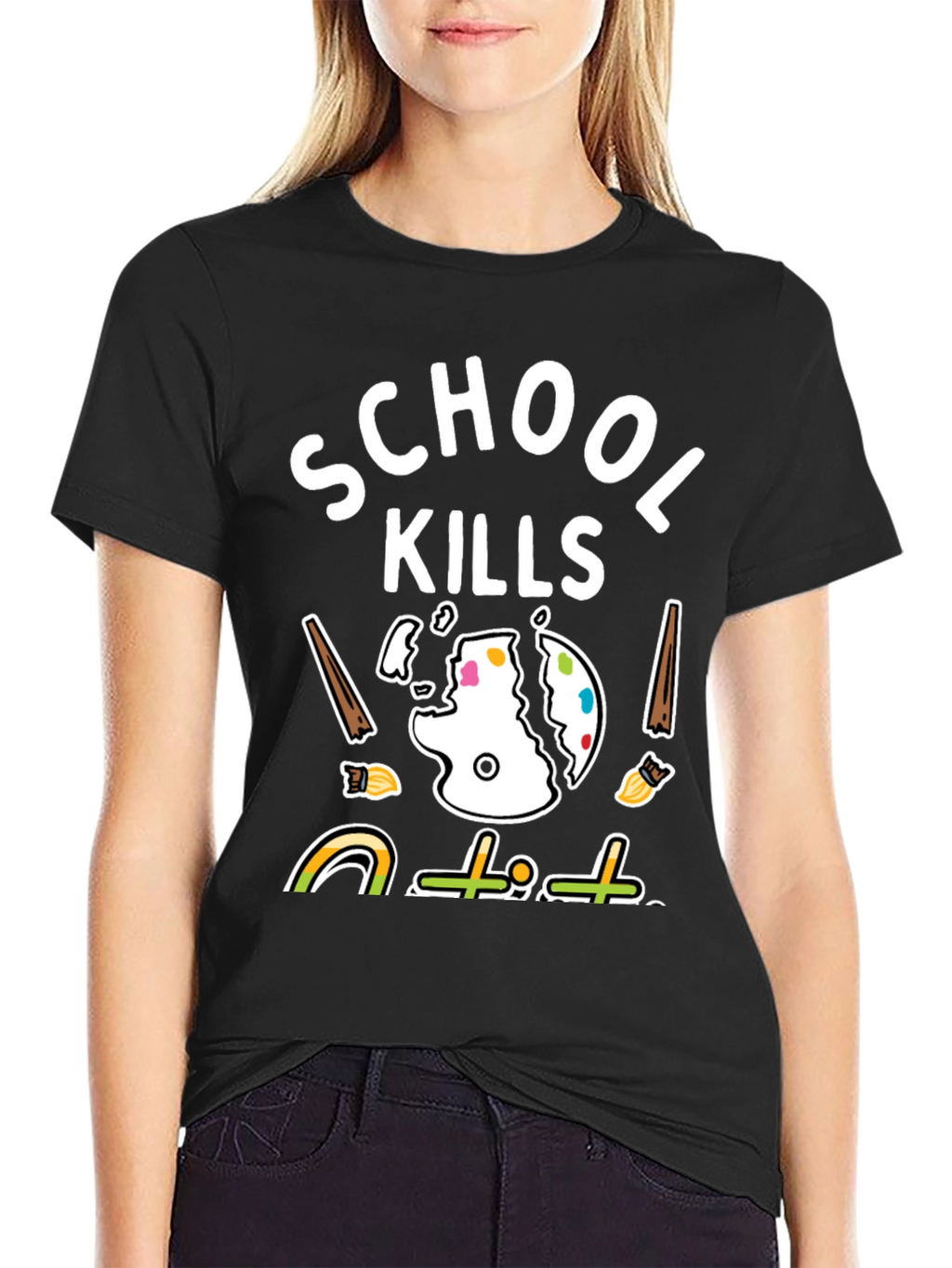 School Kills T-Shirt - Artistic Graphic Tee