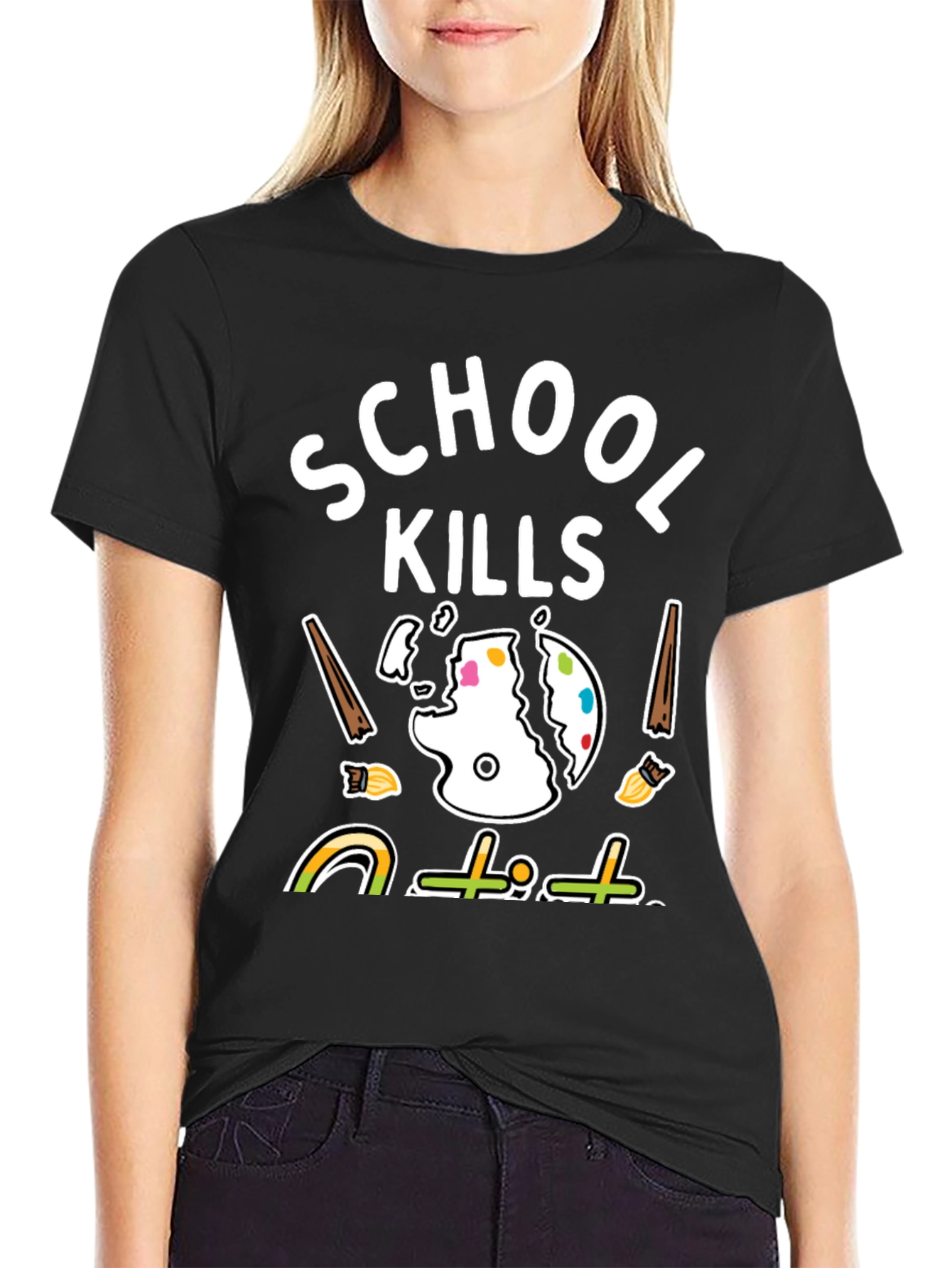 School Kills T-Shirt - Artistic Graphic Tee