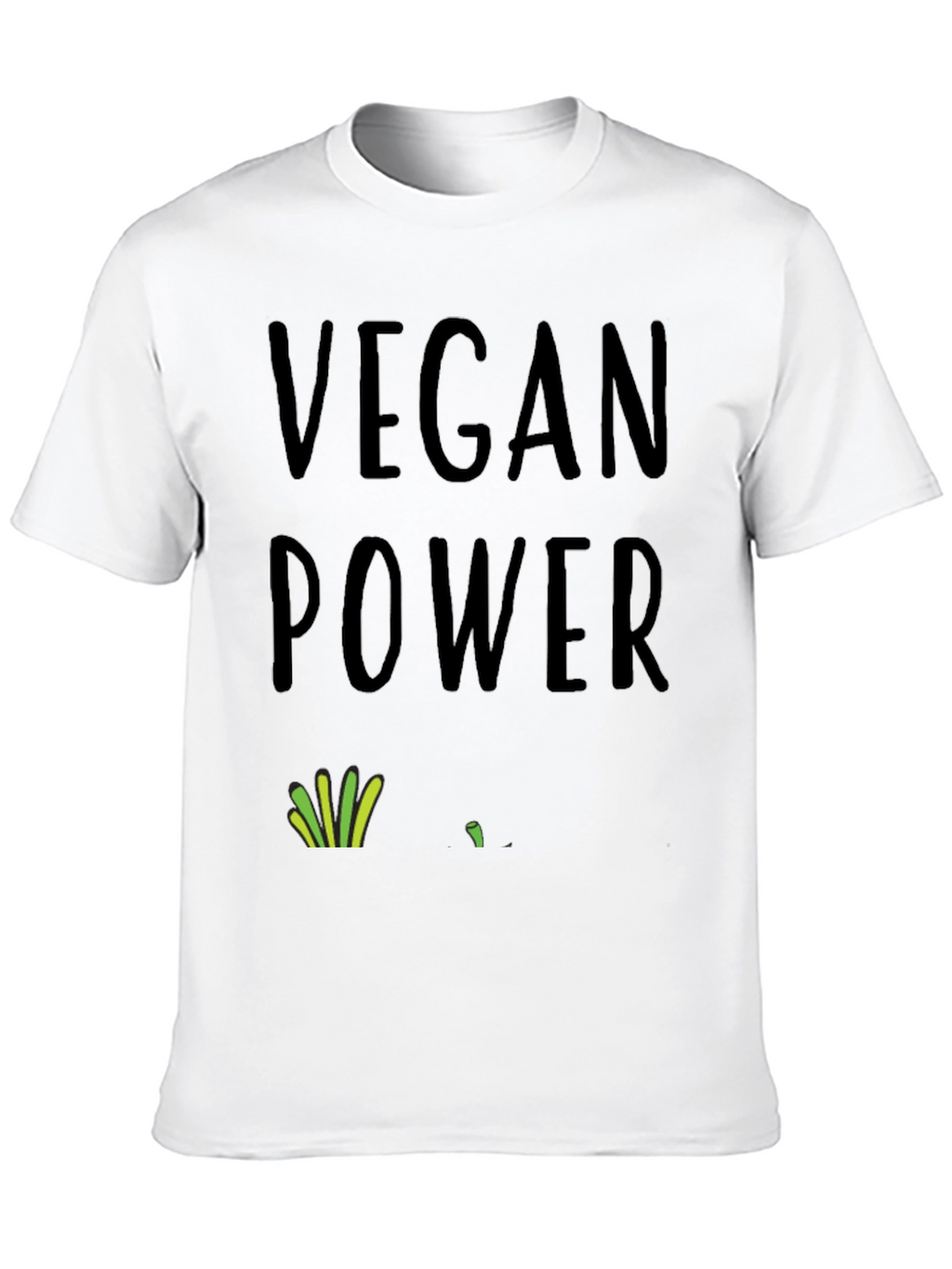 Vegan Power T-Shirt - Black Organic Cotton Tee