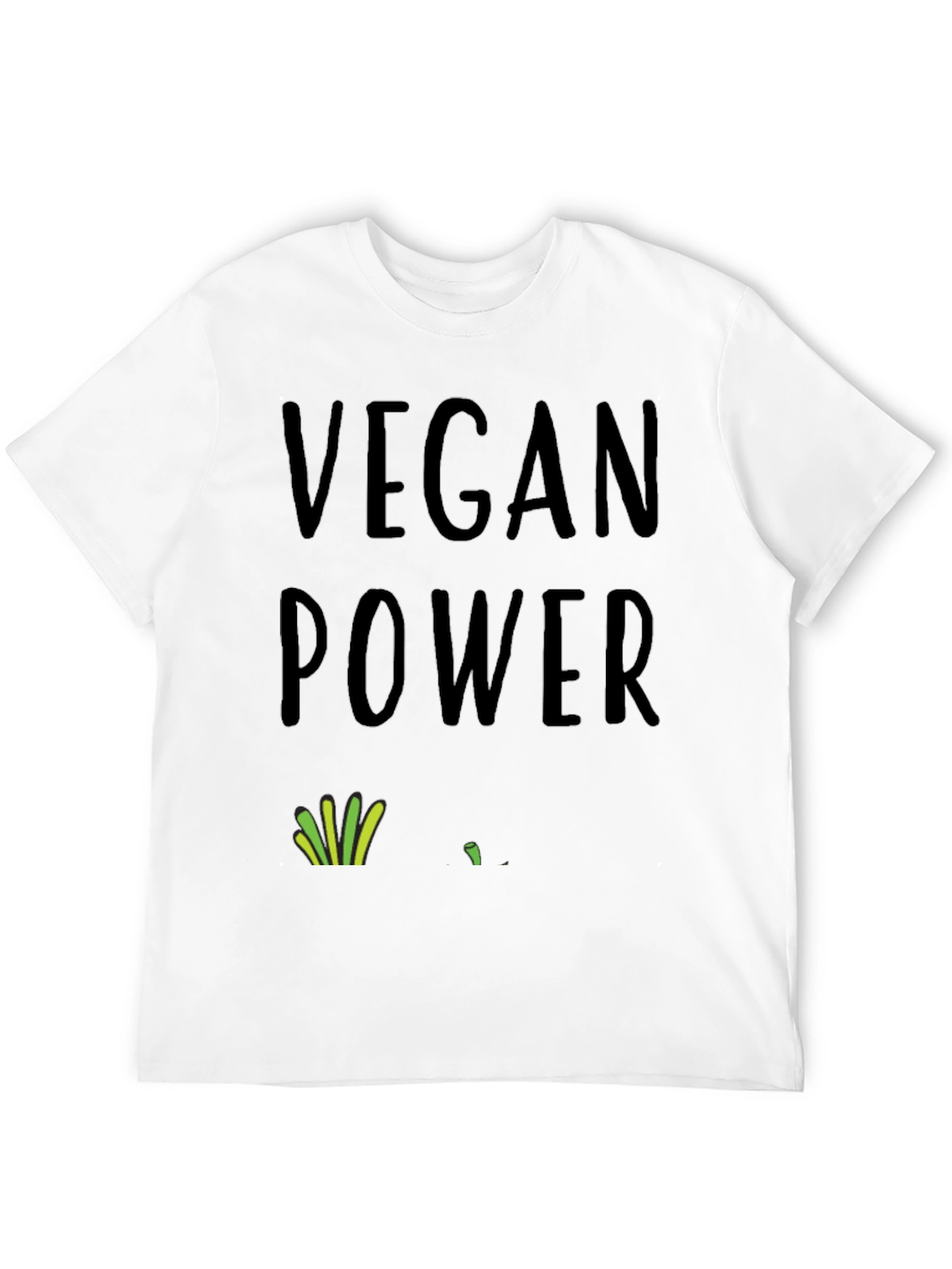 Vegan Power T-Shirt - Black Organic Cotton Tee