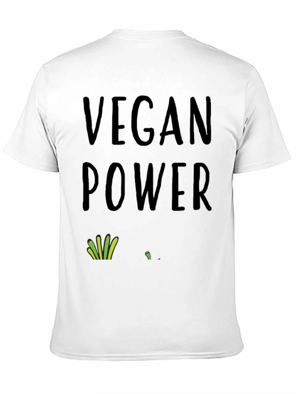 Vegan Power T-Shirt - Black Organic Cotton Tee