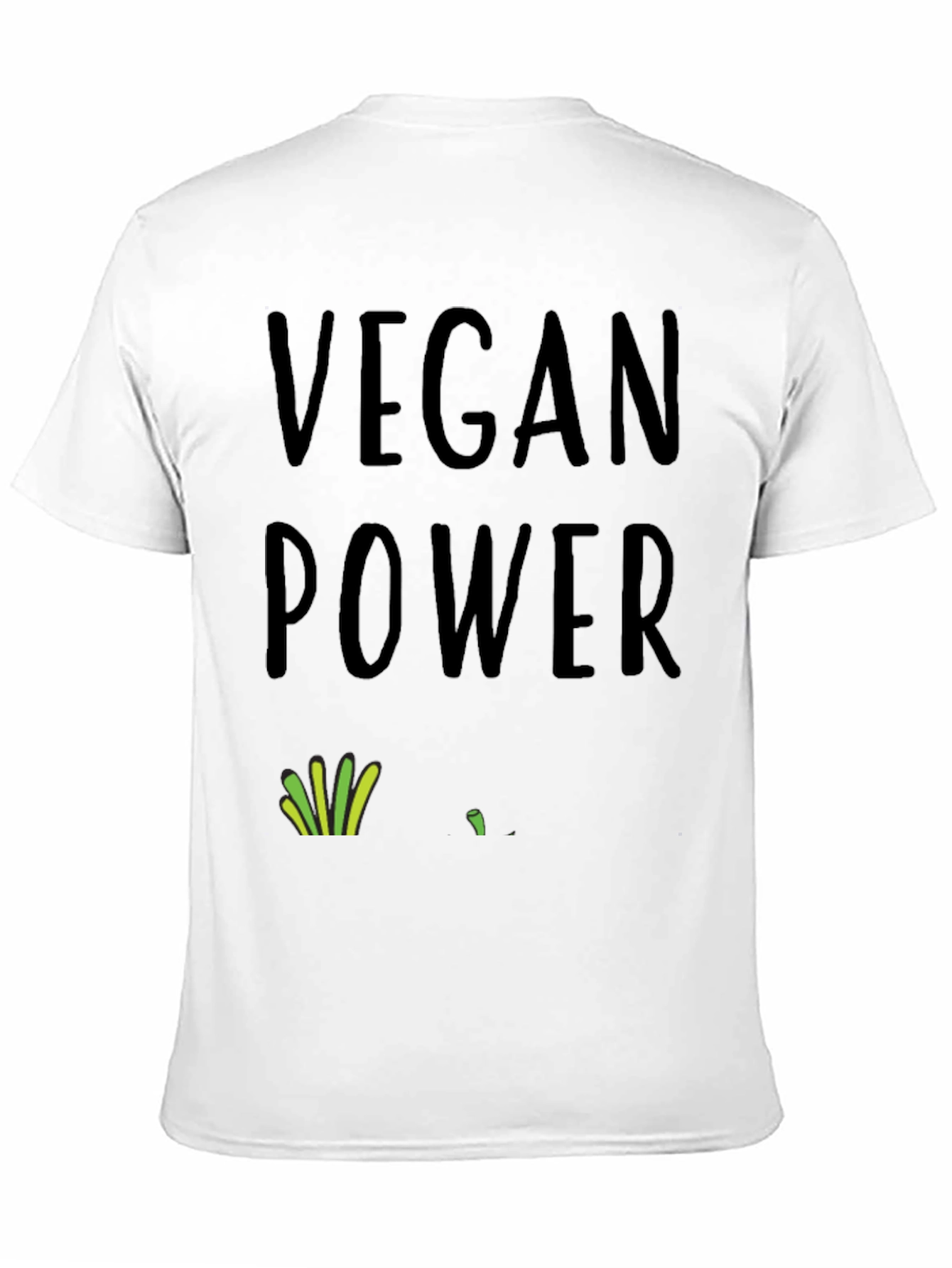Vegan Power T-Shirt - Black Organic Cotton Tee