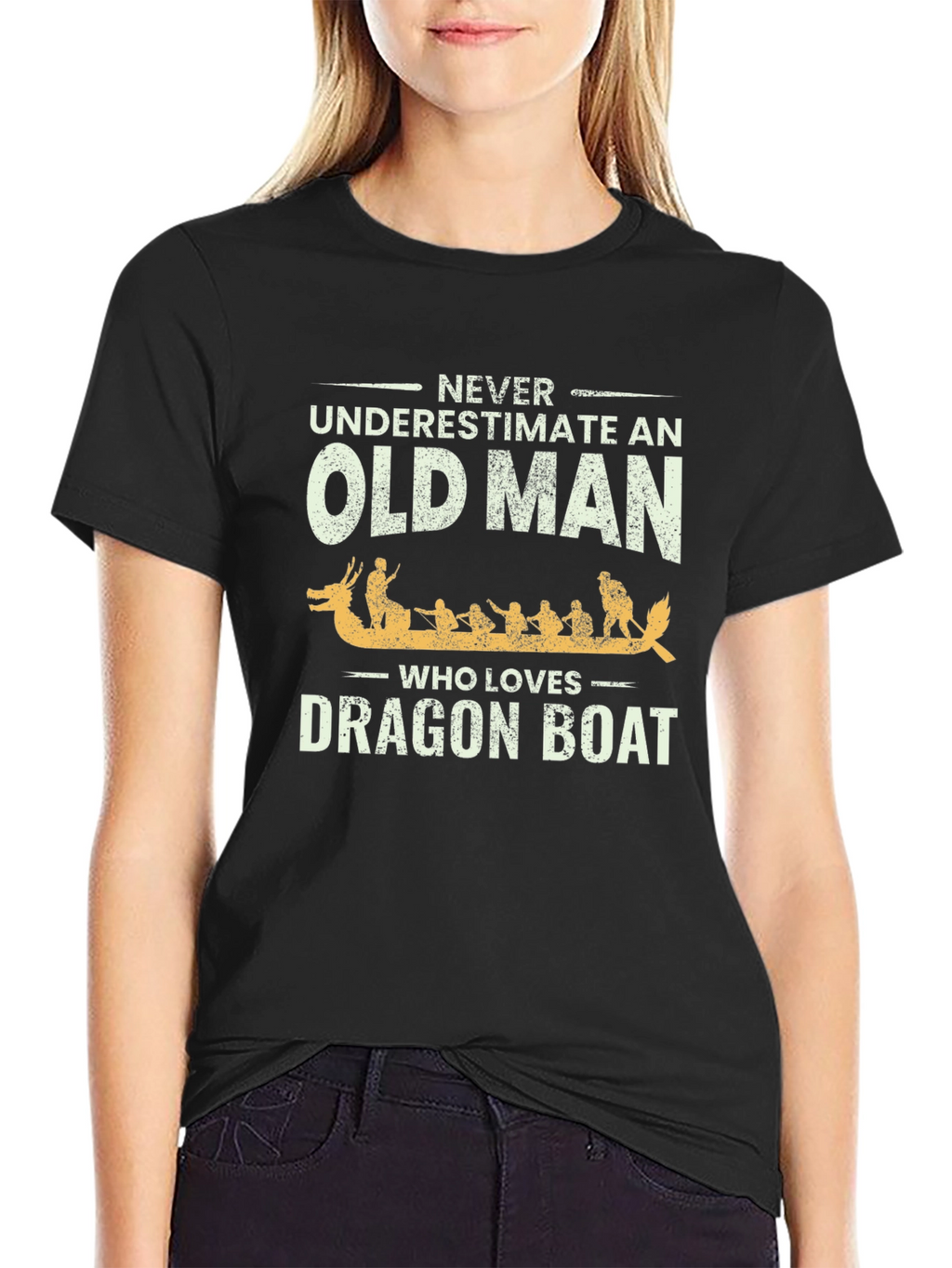 Old Man Dragon Boat T-Shirt