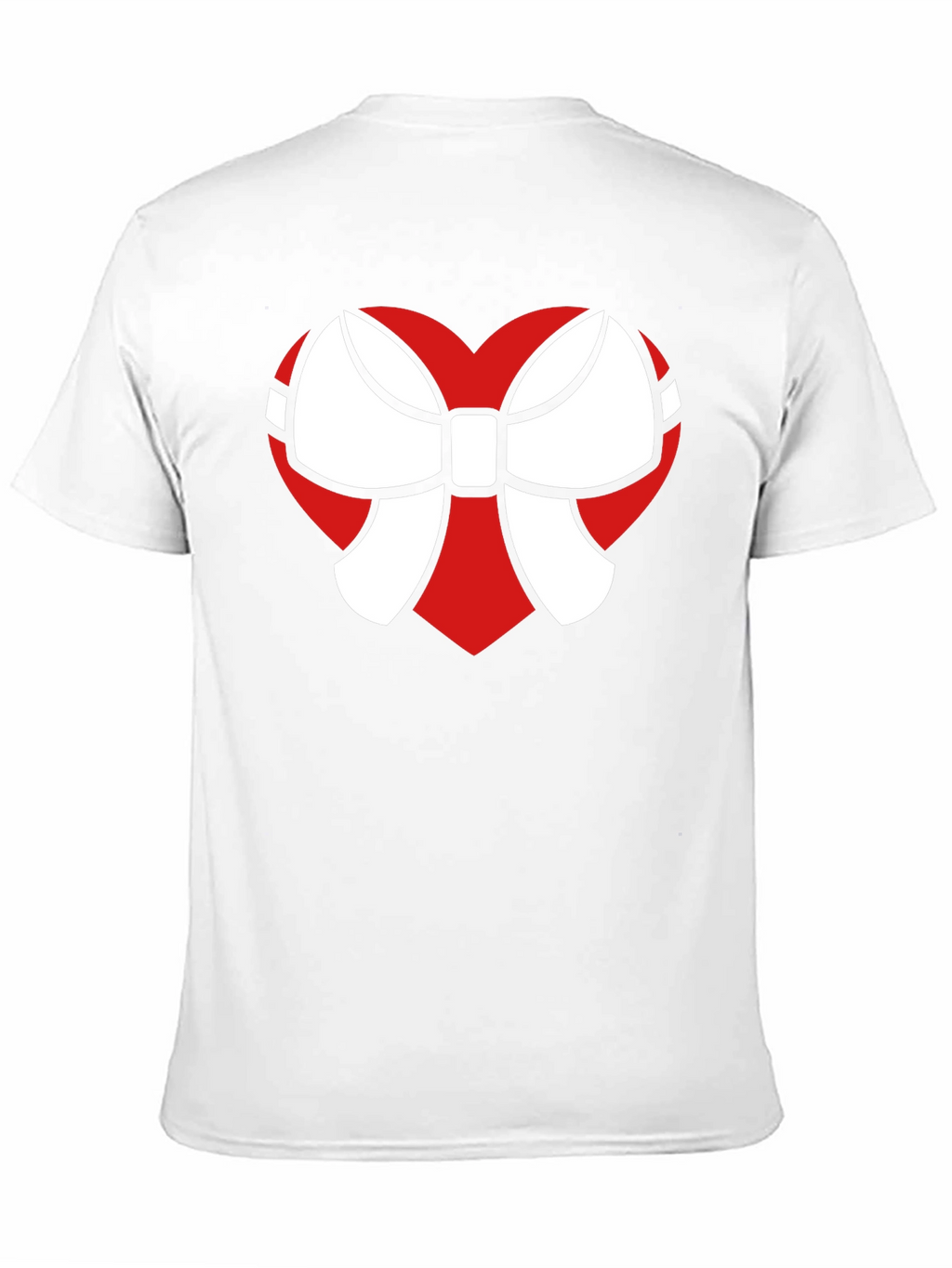 Heart Bow Graphic Tee - Stylish Black Cotton T-Shirt