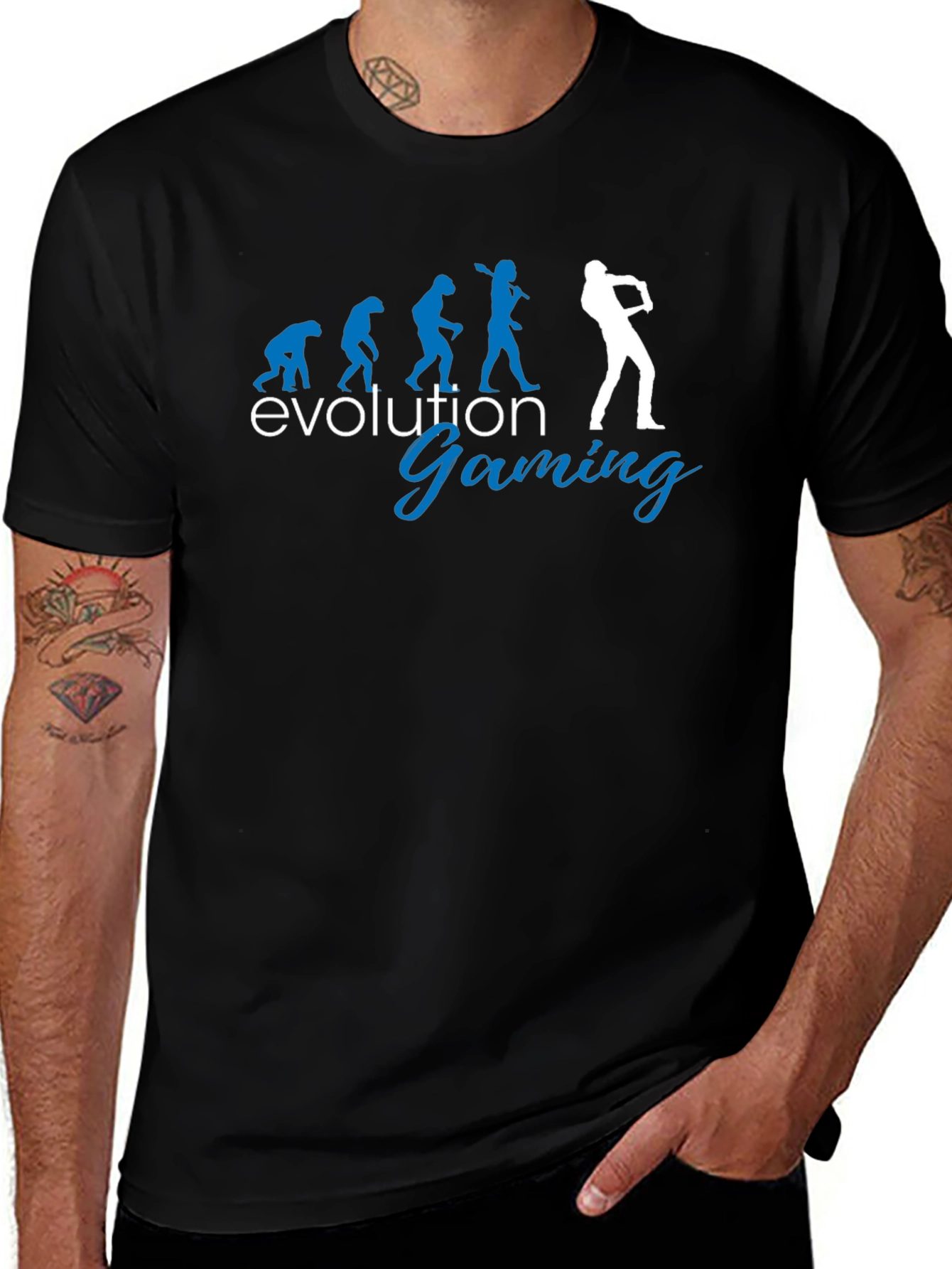 Evolution of Gaming Black T-Shirt