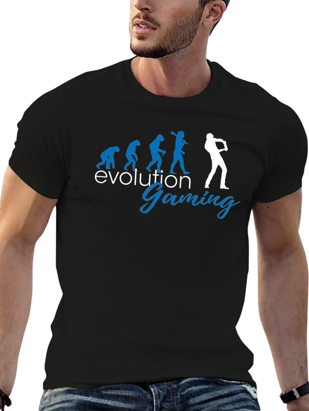 Evolution of Gaming Black T-Shirt