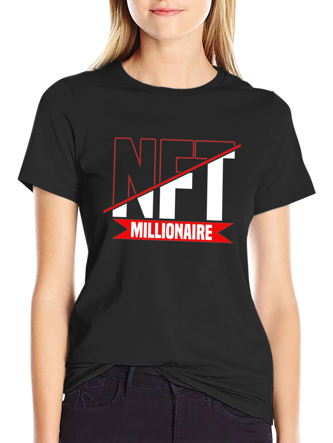 NFT Millionaire Black T-Shirt - Crypto Fashion