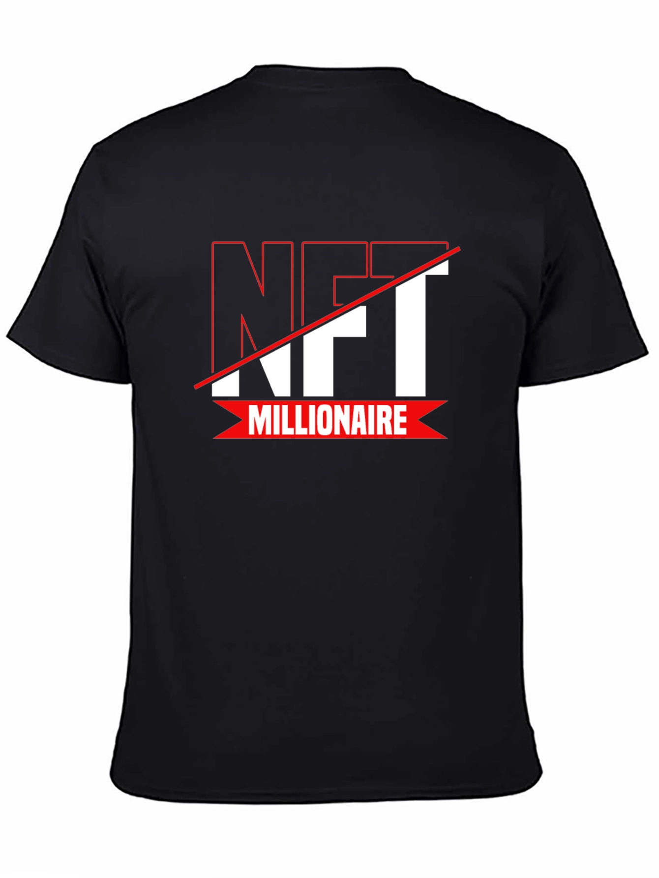 NFT Millionaire Black T-Shirt - Crypto Fashion