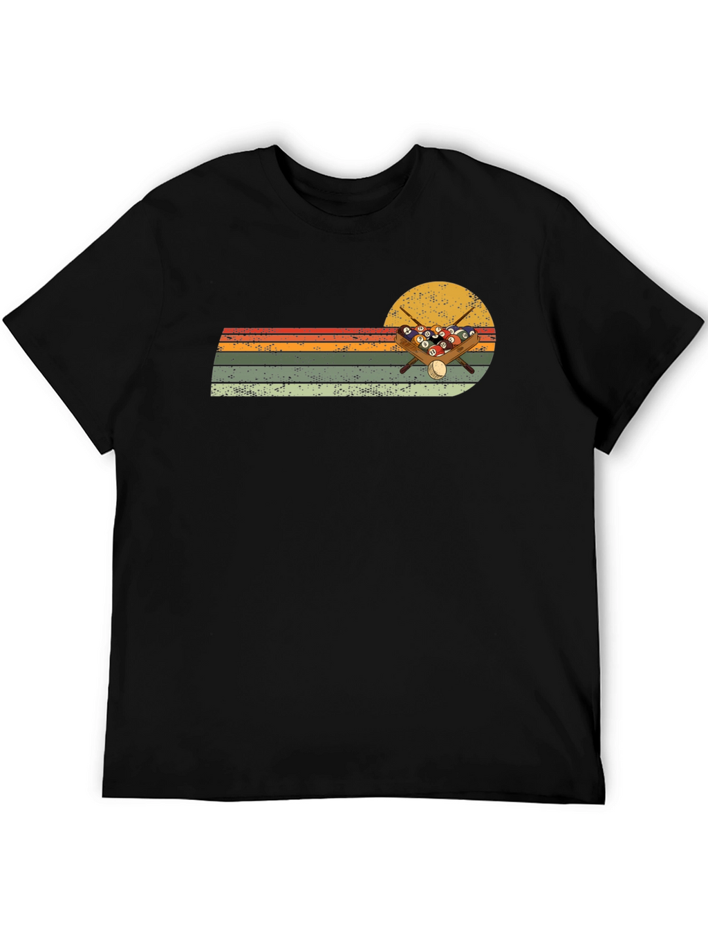 Retro Billiards Sunset Graphic Tee
