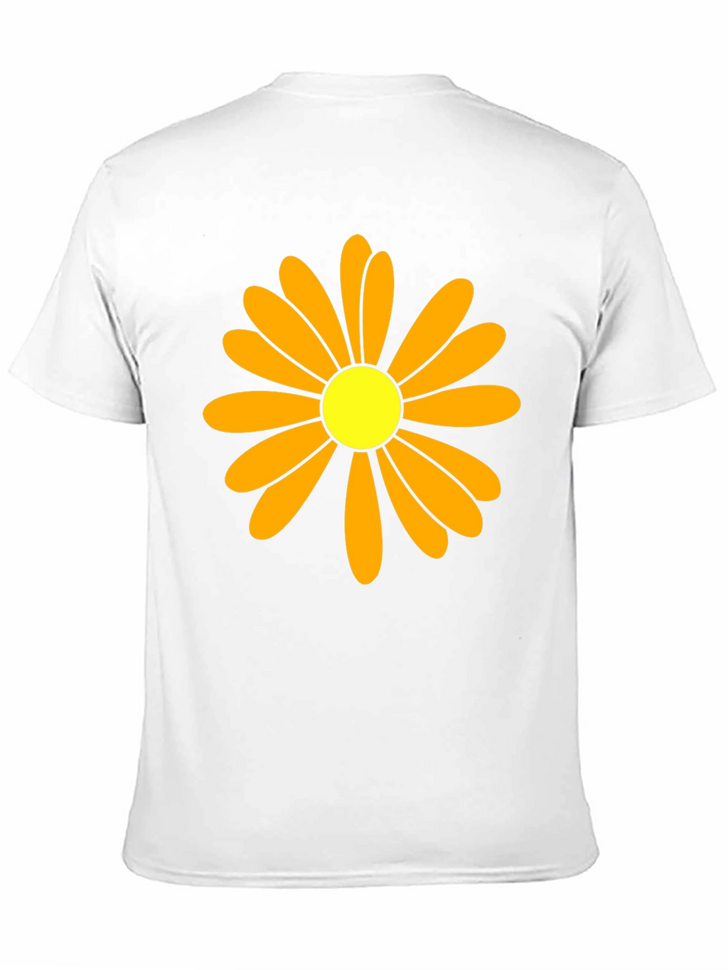 Daisy Flower Graphic Tee - Black Cotton T-Shirt