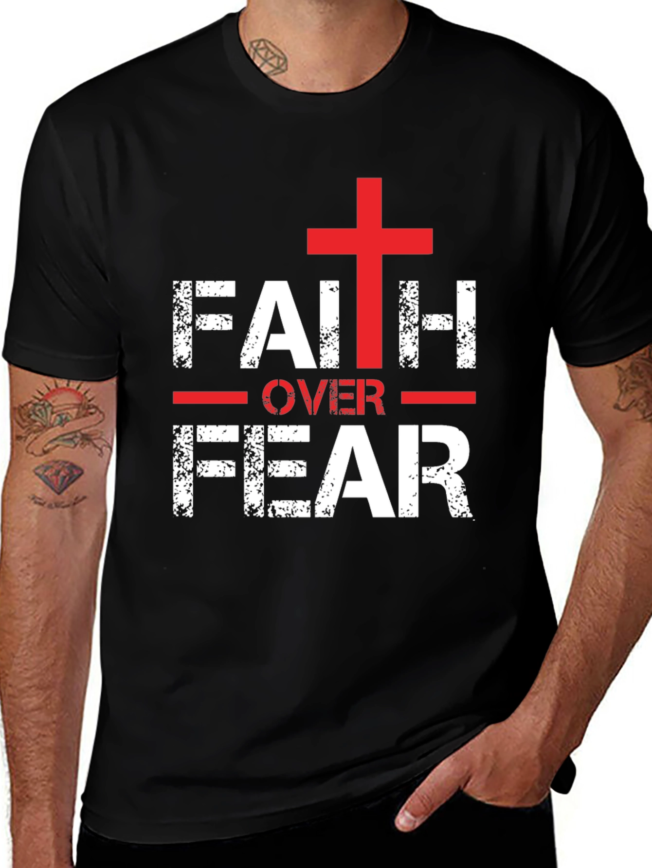 Faith Over Fear Graphic T-Shirt