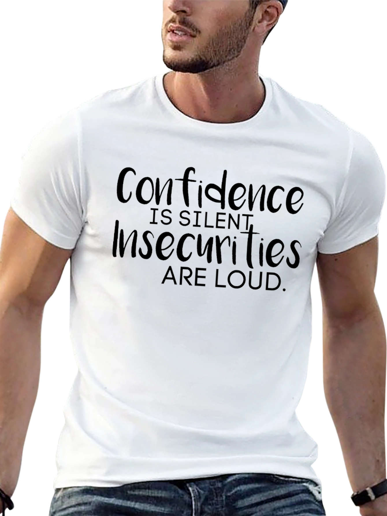 Confidence is Silent Graphic Tee - Stylish Statement Shirt