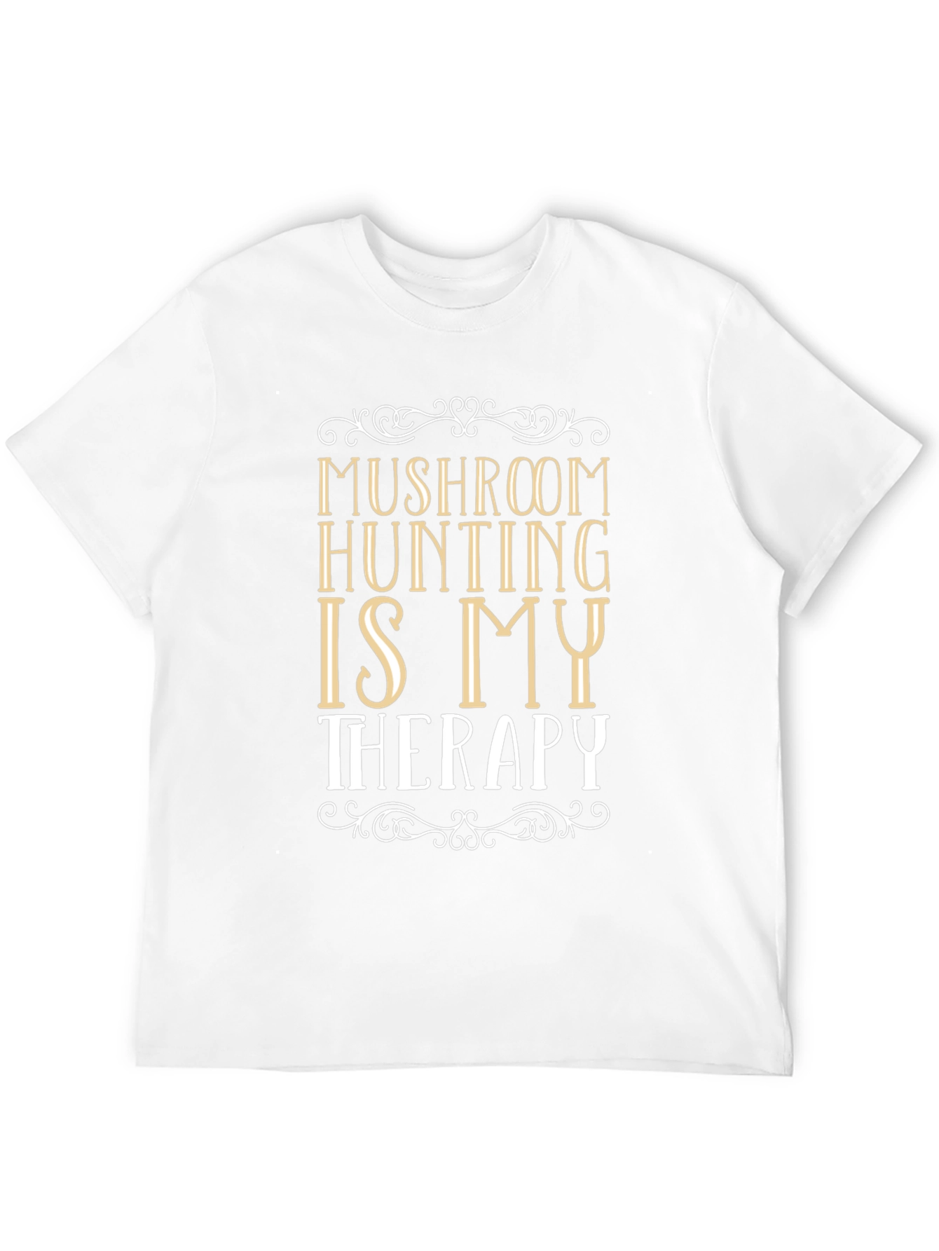Mushroom Hunting Therapy Graphic T-Shirt
