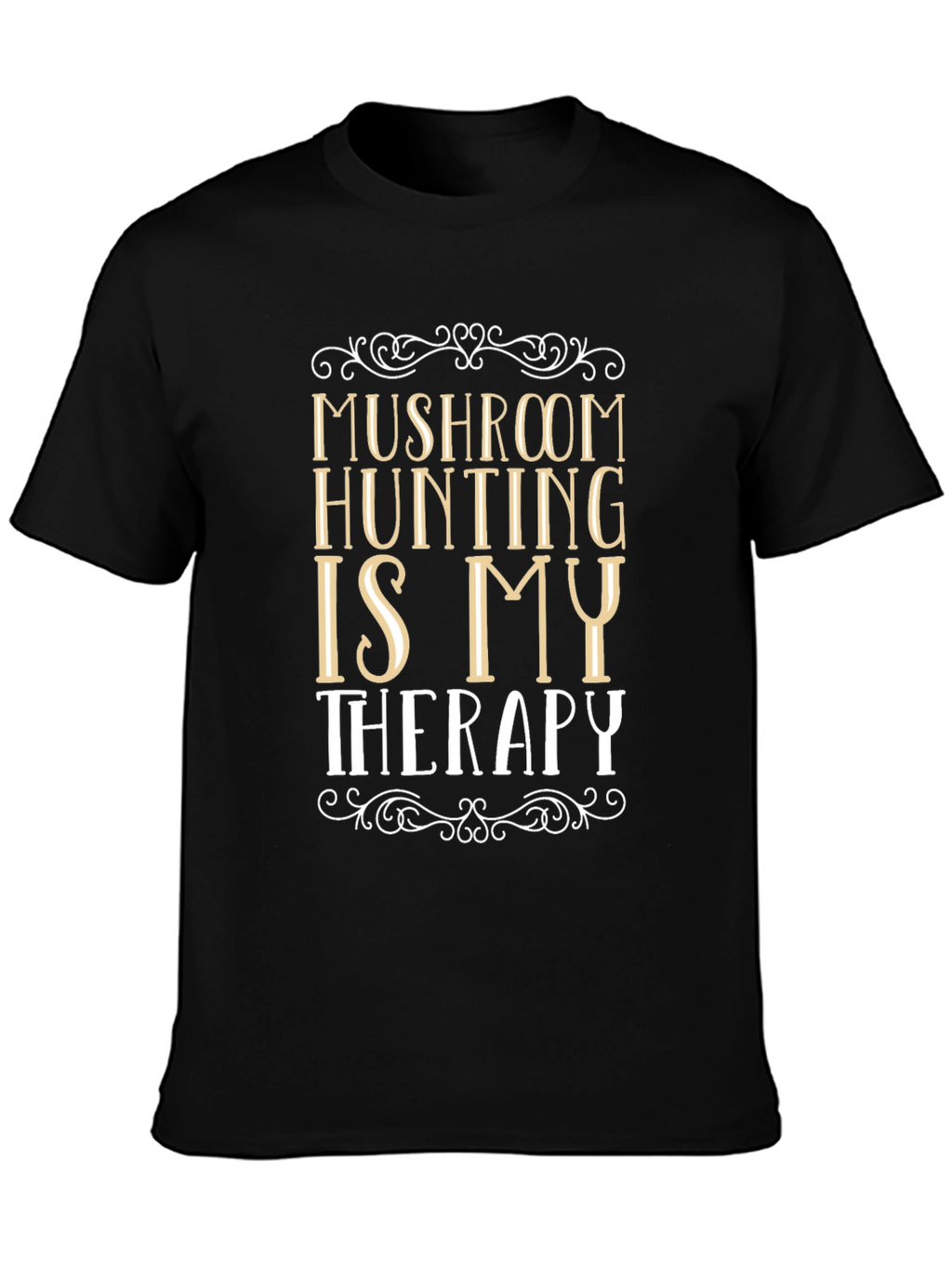 Mushroom Hunting Therapy Graphic T-Shirt
