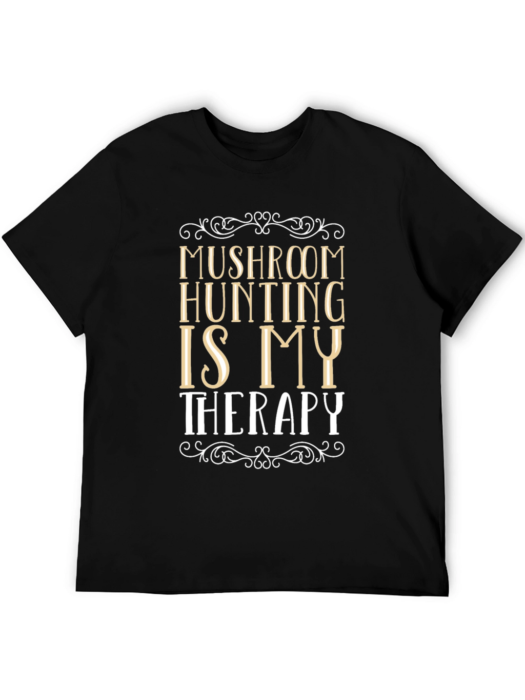 Mushroom Hunting Therapy Graphic T-Shirt