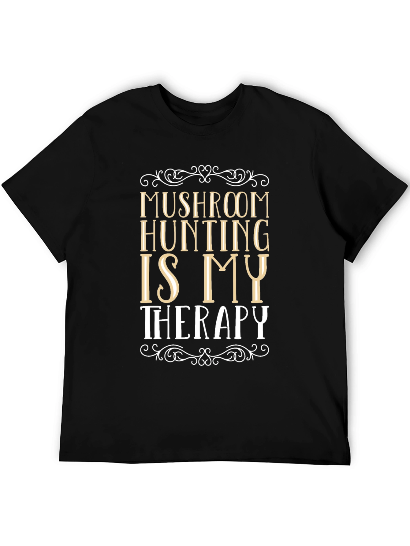 Mushroom Hunting Therapy Graphic T-Shirt