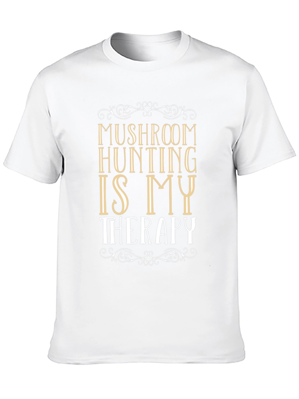Mushroom Hunting Therapy Graphic T-Shirt