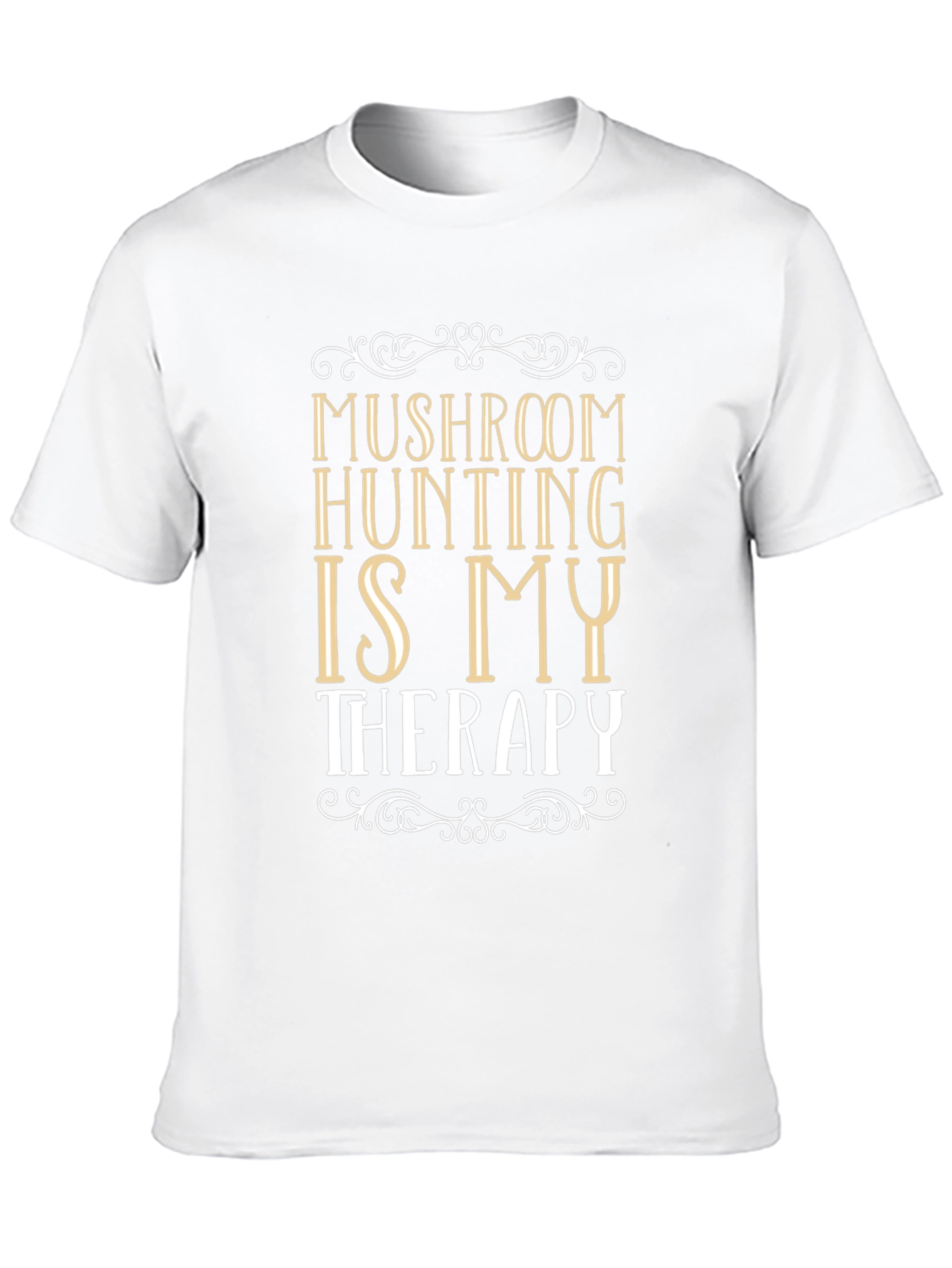 Mushroom Hunting Therapy Graphic T-Shirt