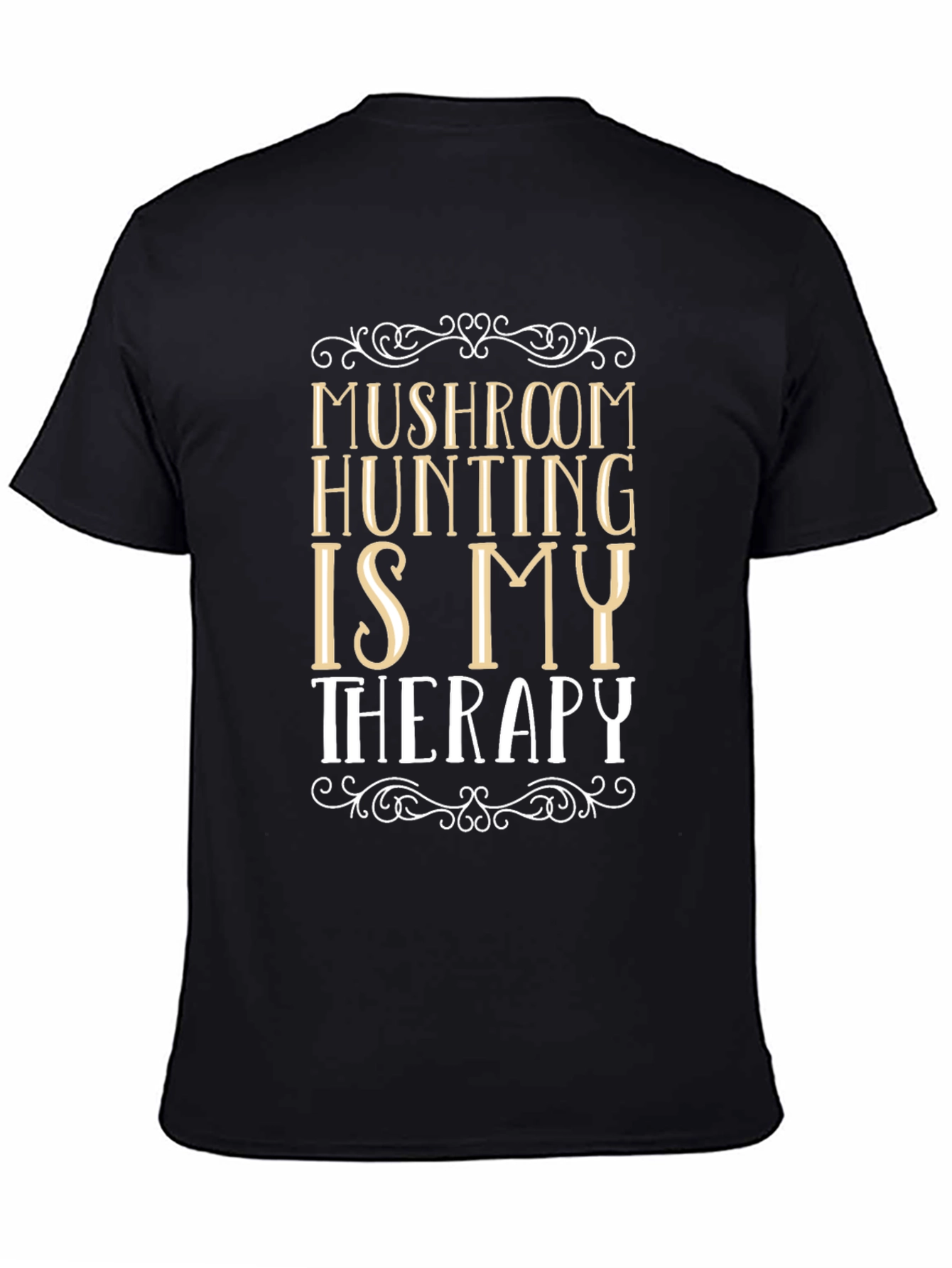 Mushroom Hunting Therapy Graphic T-Shirt