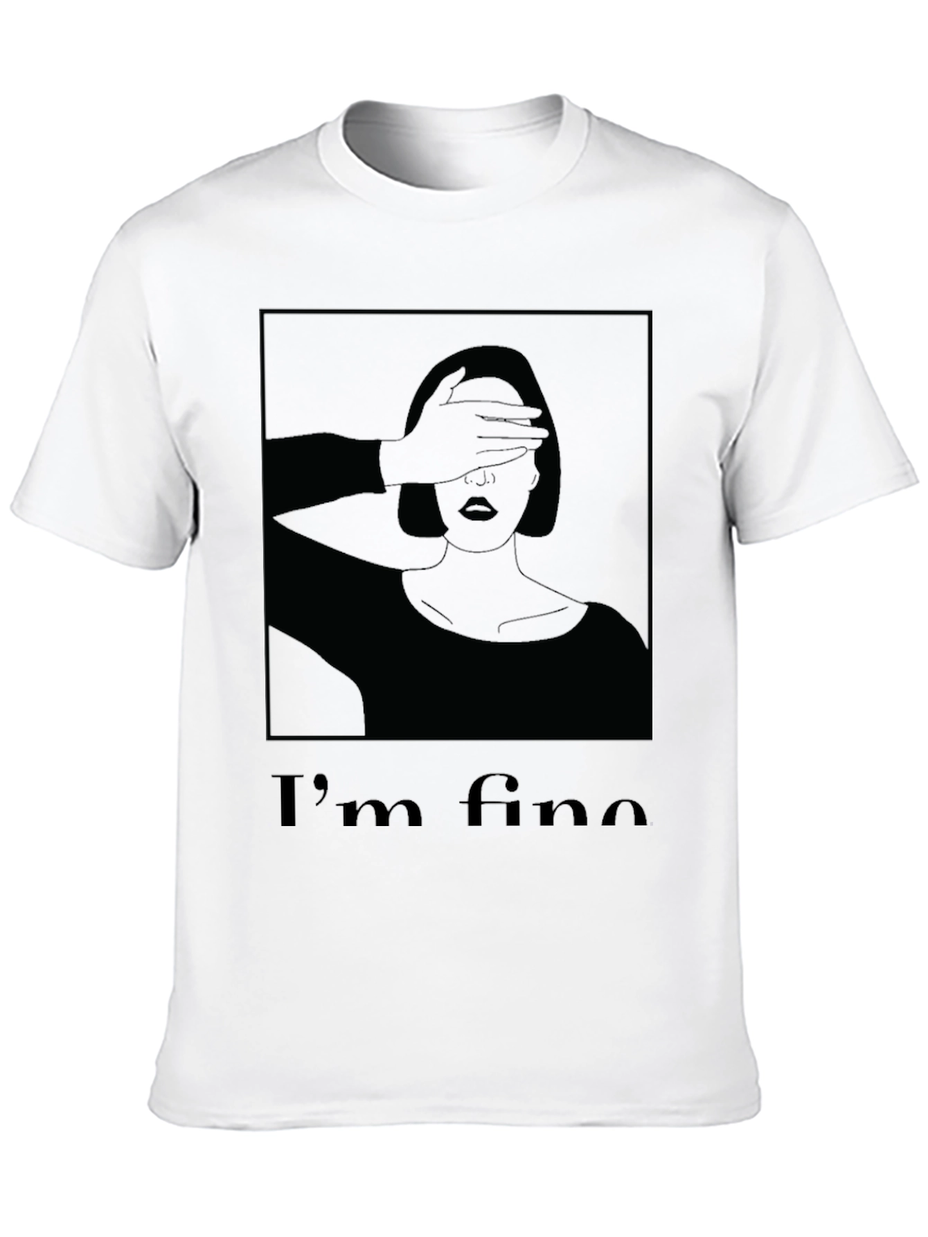 Im Fine Graphic T-Shirt - Black