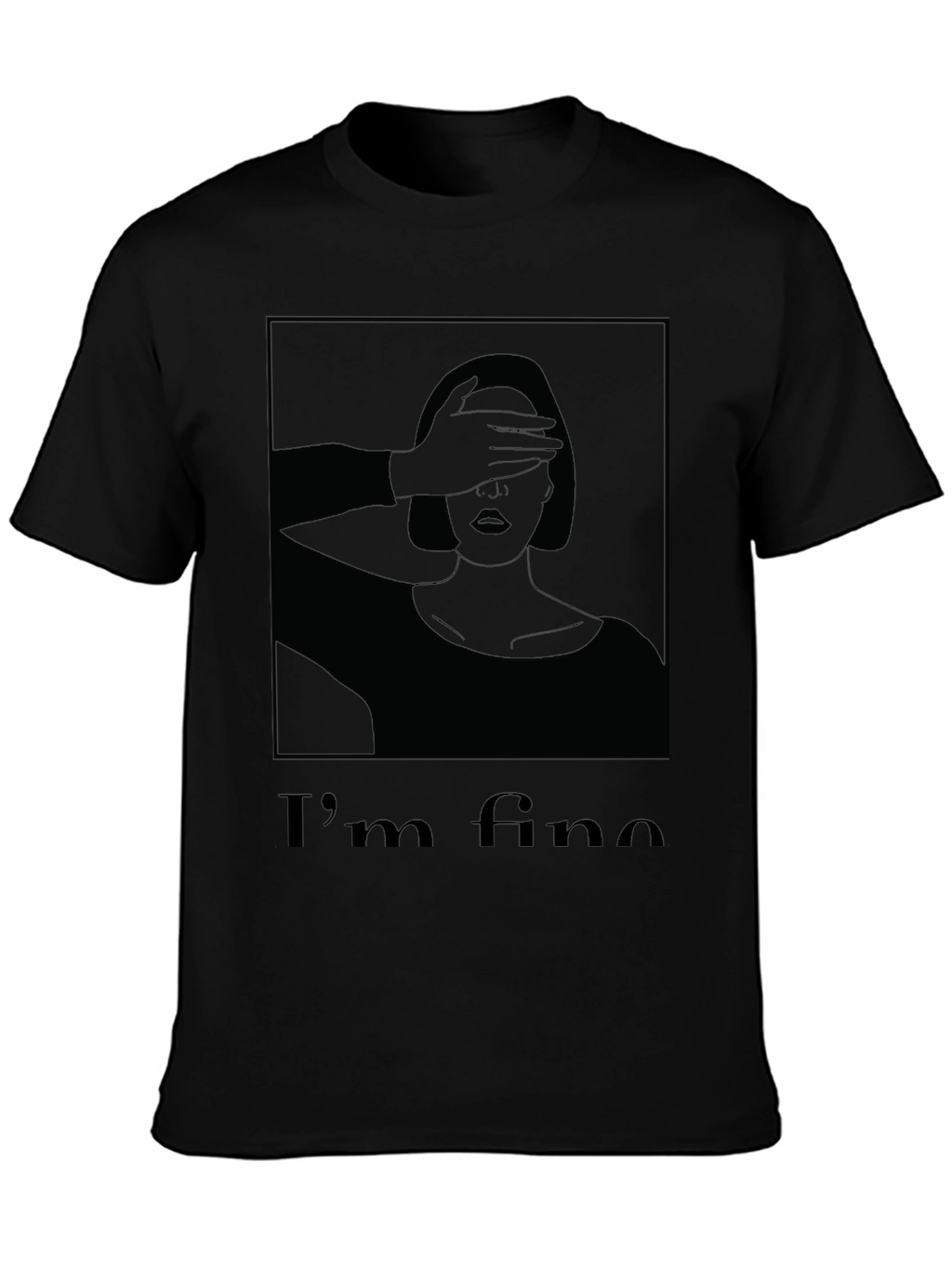 Im Fine Graphic T-Shirt - Black