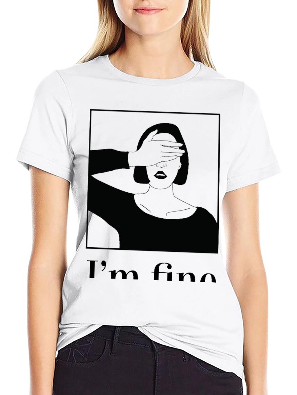Im Fine Graphic T-Shirt - Black