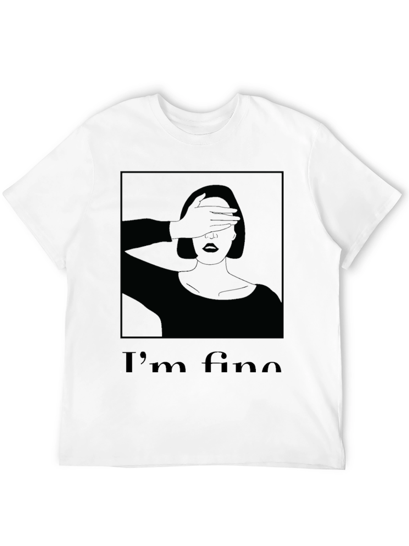 Im Fine Graphic T-Shirt - Black
