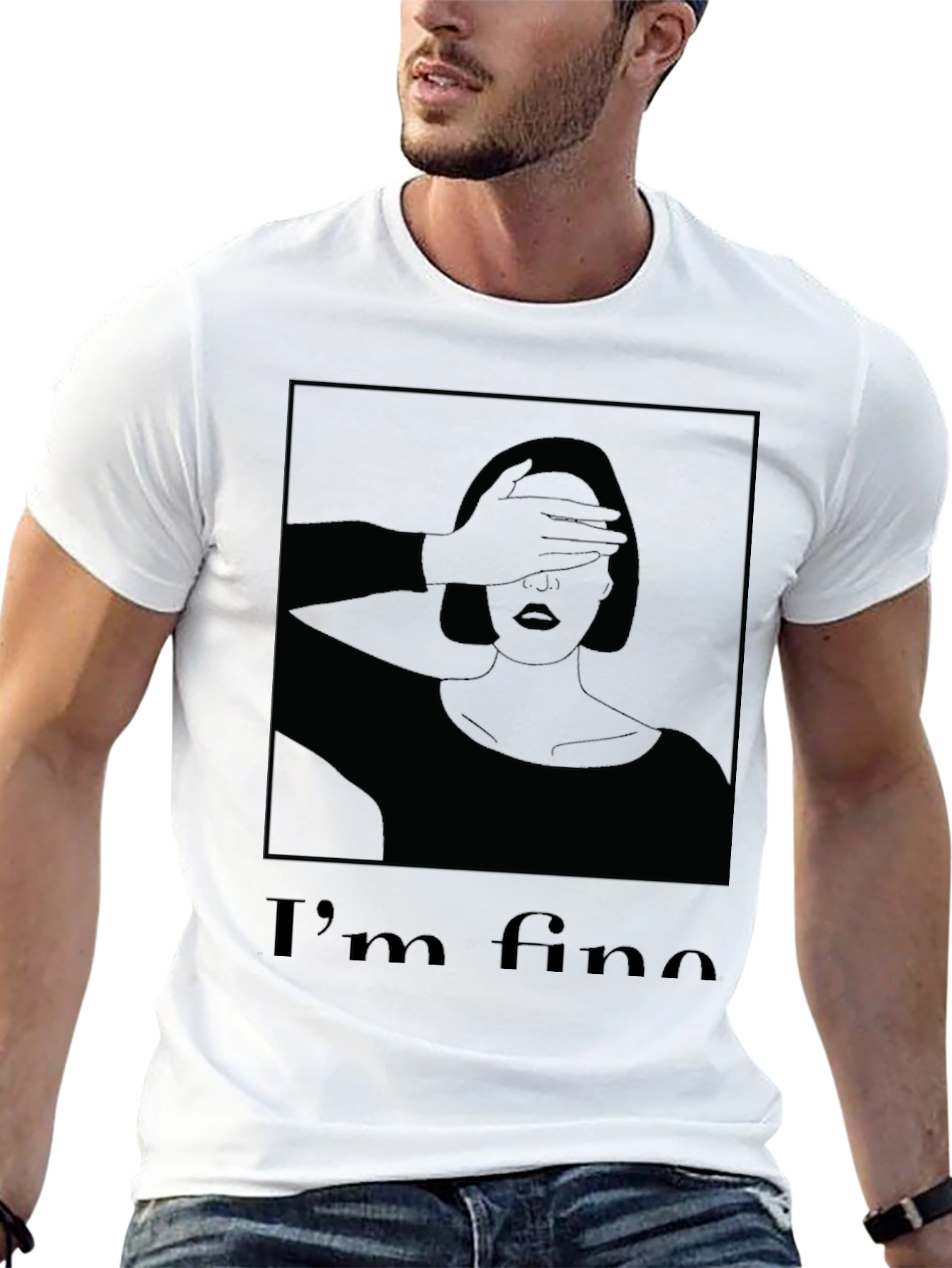 Im Fine Graphic T-Shirt - Black