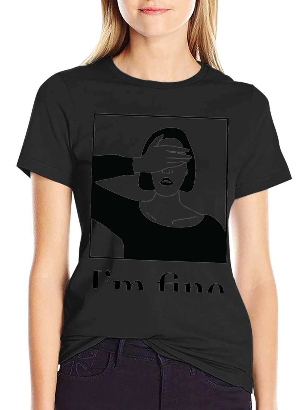Im Fine Graphic T-Shirt - Black