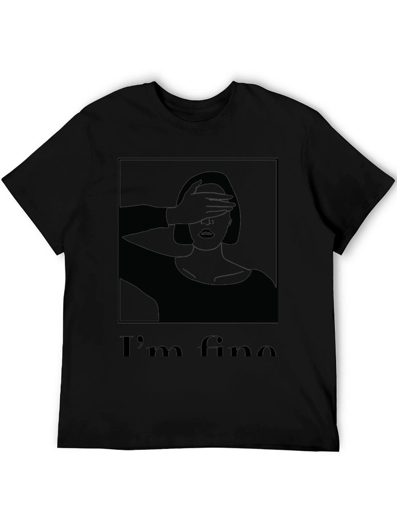 Im Fine Graphic T-Shirt - Black